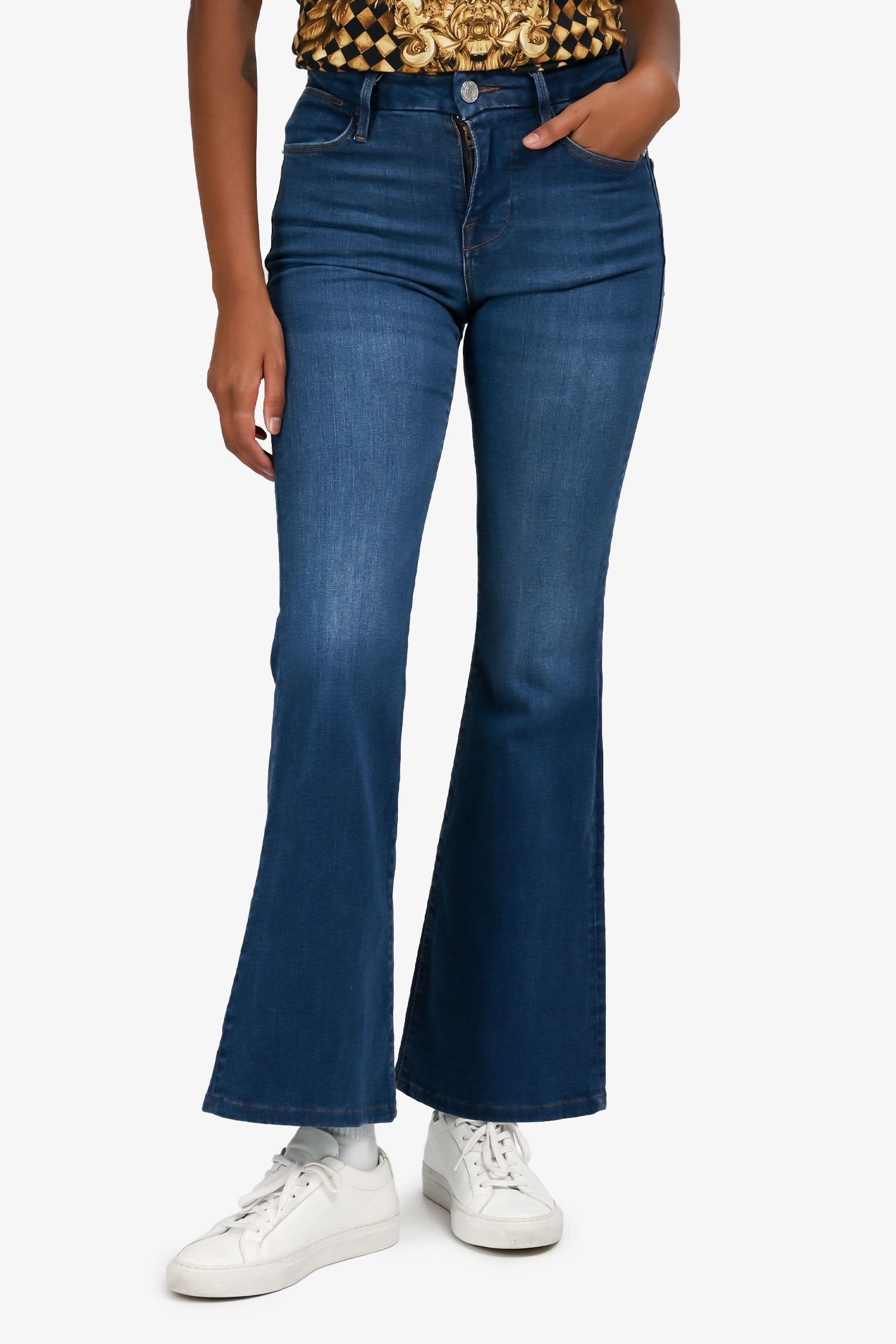 Frame Indigo Wash 'Le Easy Flare' Jeans Size 23