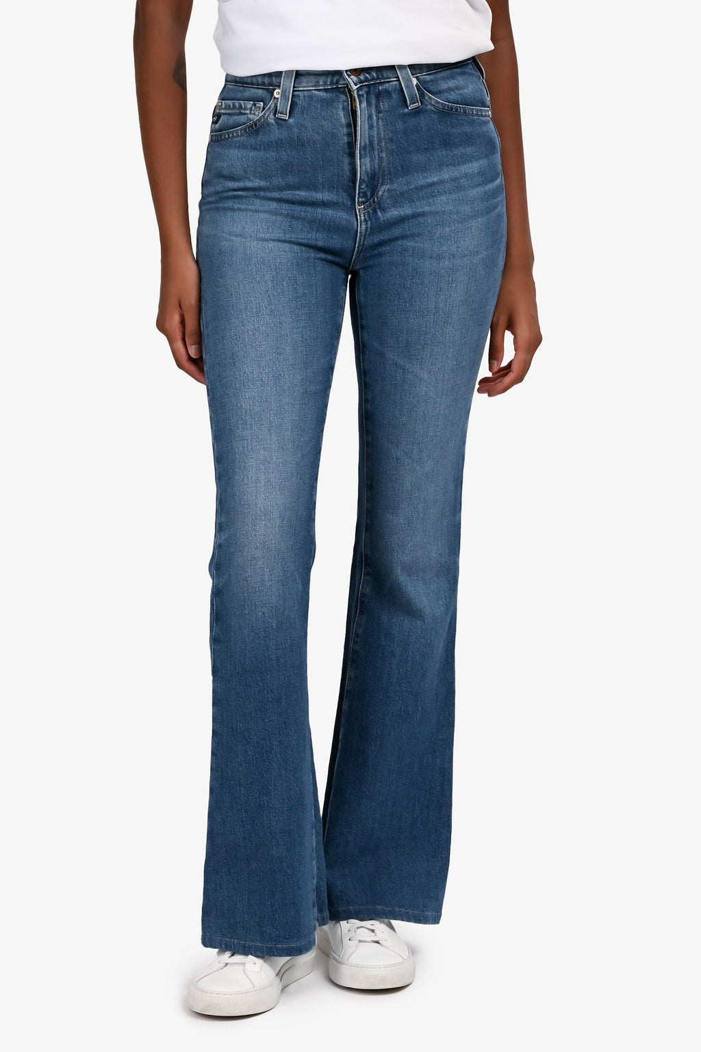 AG Light Blue 'Madi' High Rise Flare Jeans Size 23