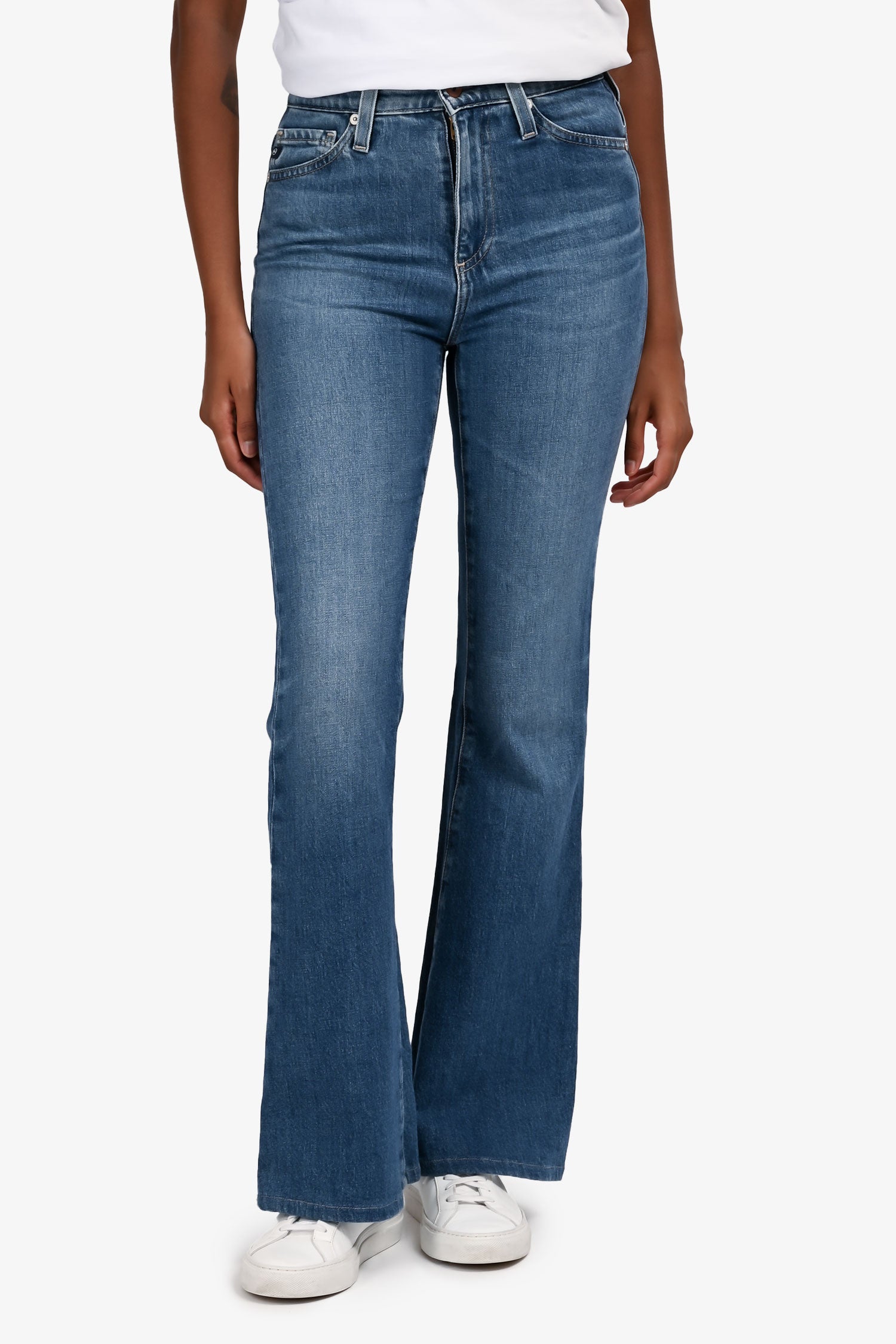 AG Light Blue 'Madi' High Rise Flare Jeans Size 23
