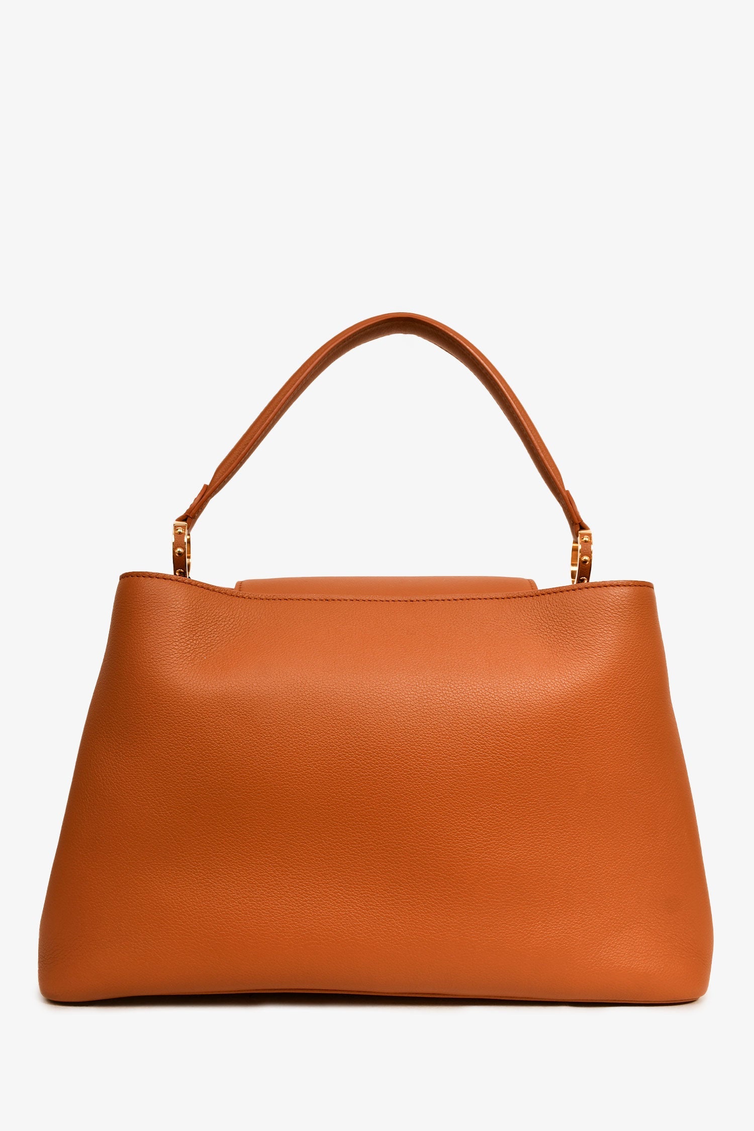 Louis Vuitton Brown Smooth Leather Souple Capucines GM With Strap
