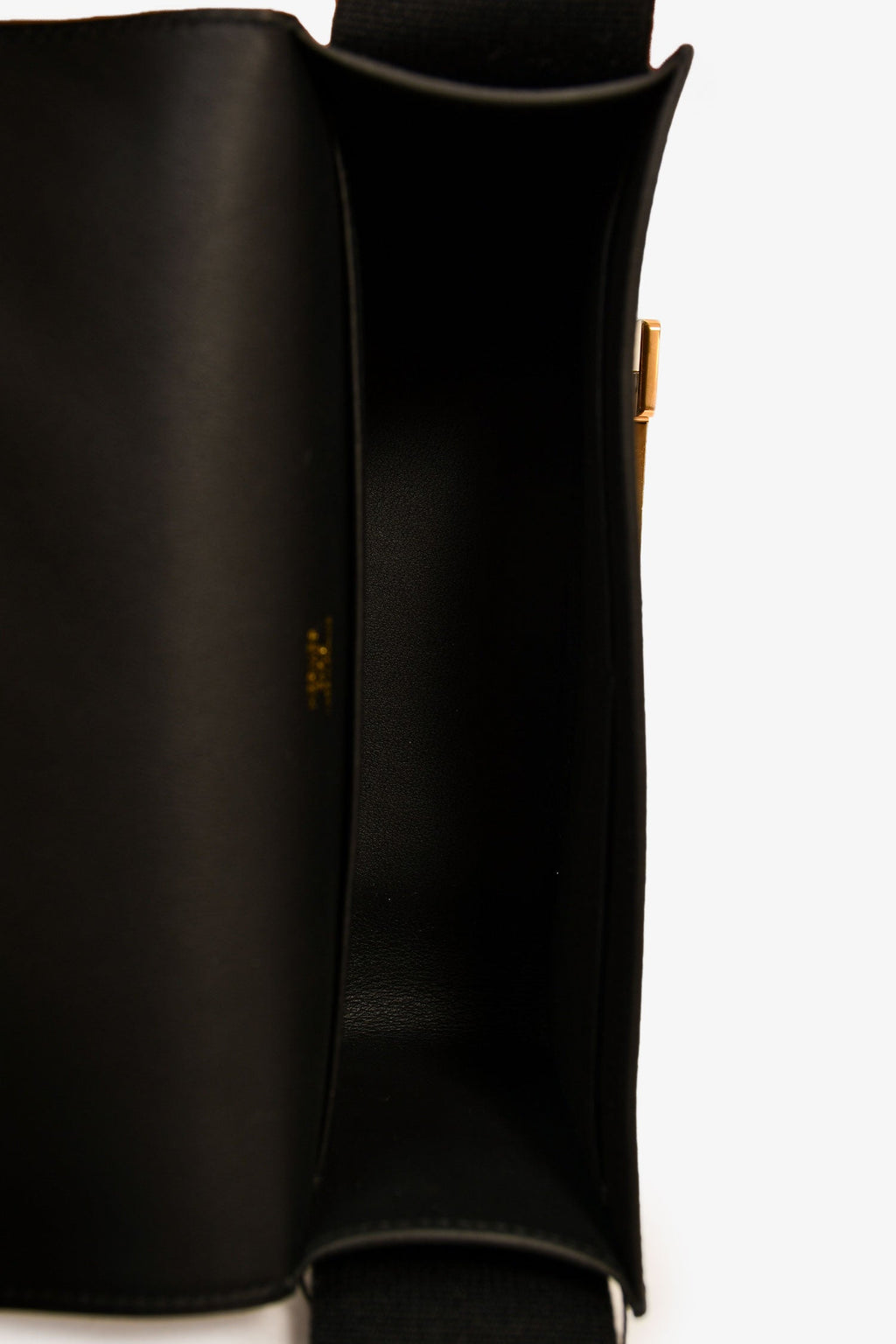 Hermès 2022 Black Chèvre Mysore Leather 'Geta' Crossbody Bag