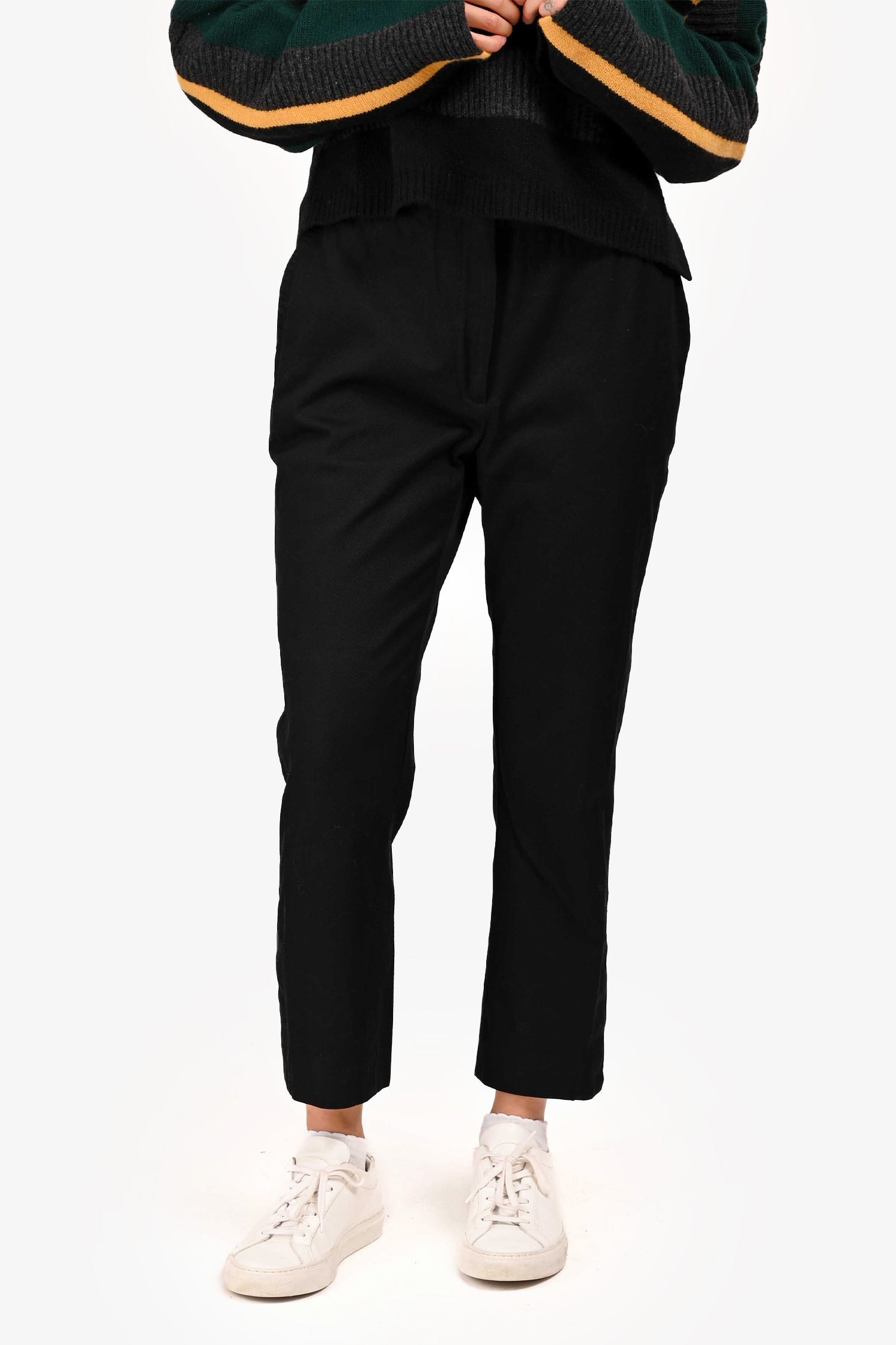 Christian Dior Black Cotton Twill Pants Size 4