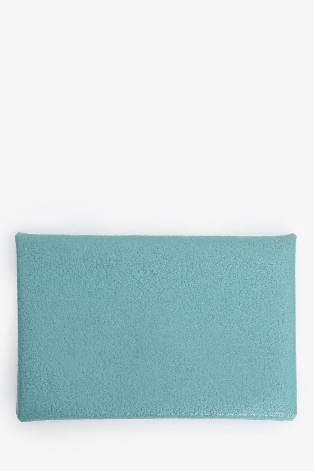 Hermès 2019 Blue Leather Calvi Duo Compact  Holder