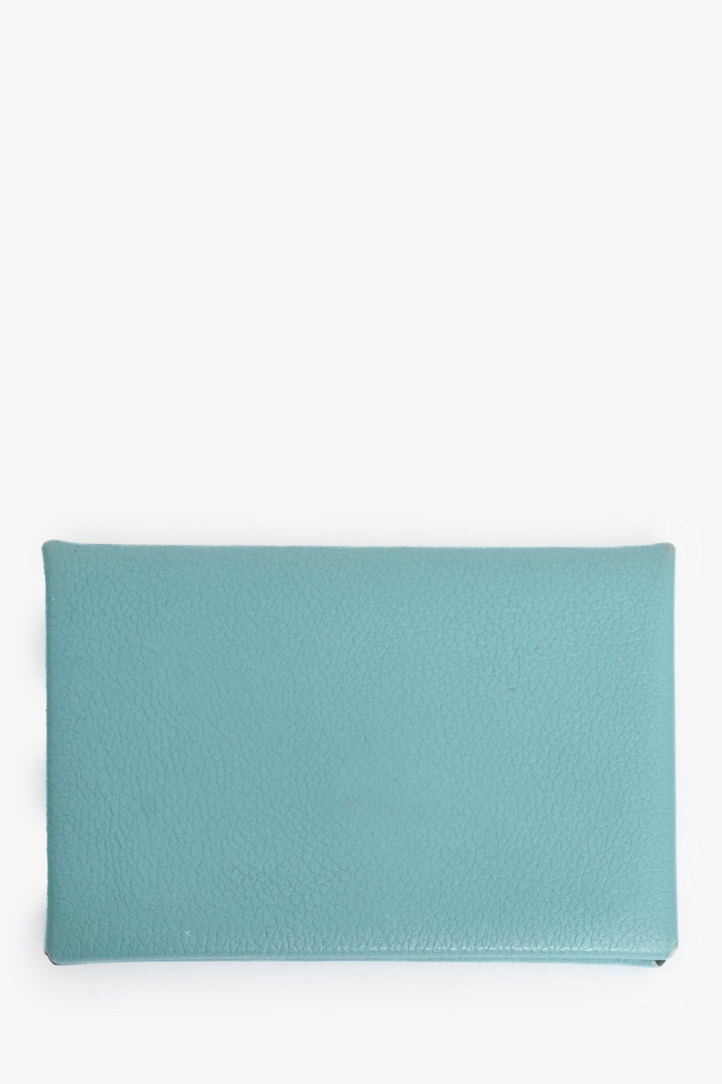 Hermès 2019 Blue Leather Calvi Duo Compact  Holder