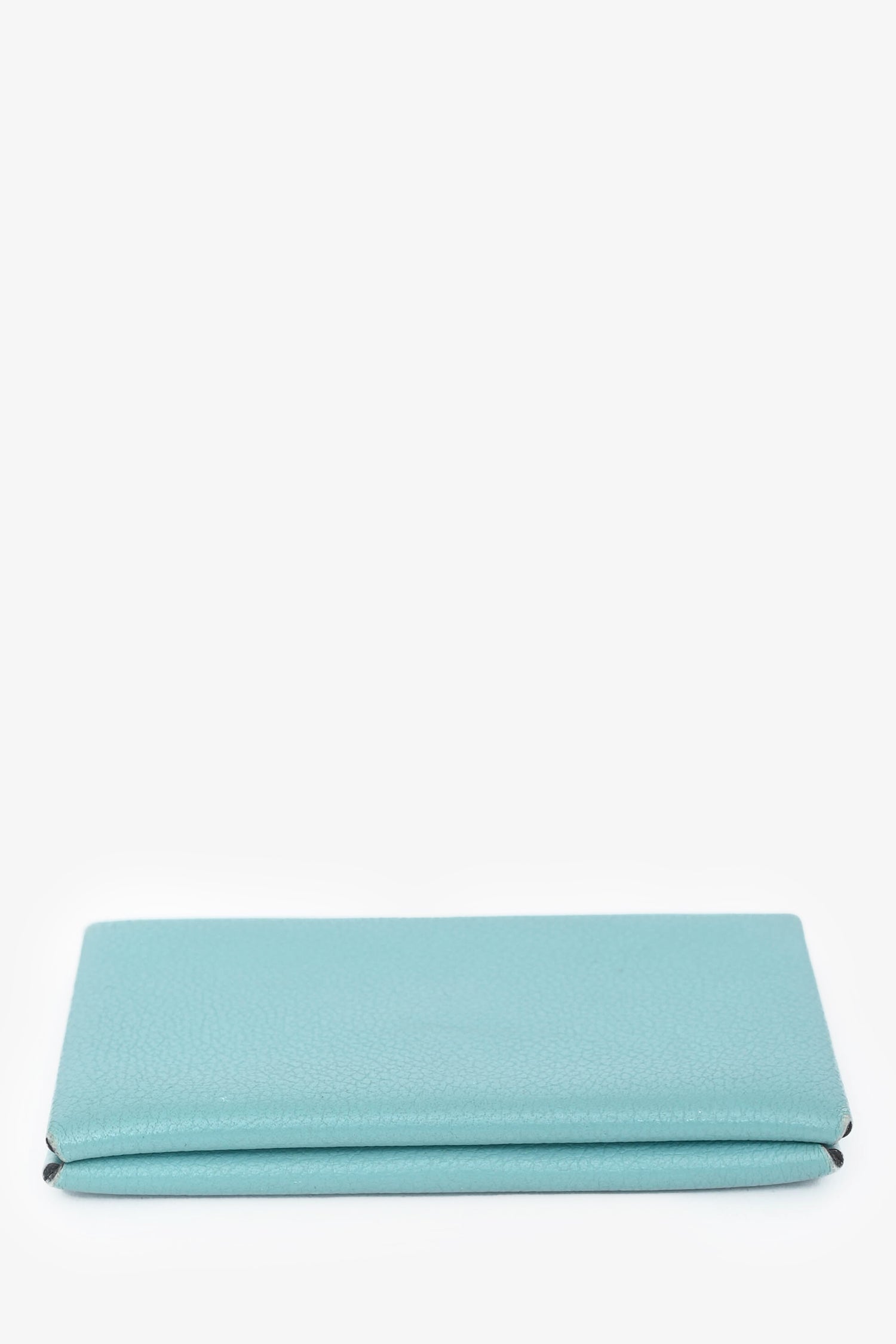 Hermès 2019 Blue Leather Calvi Duo Compact  Holder