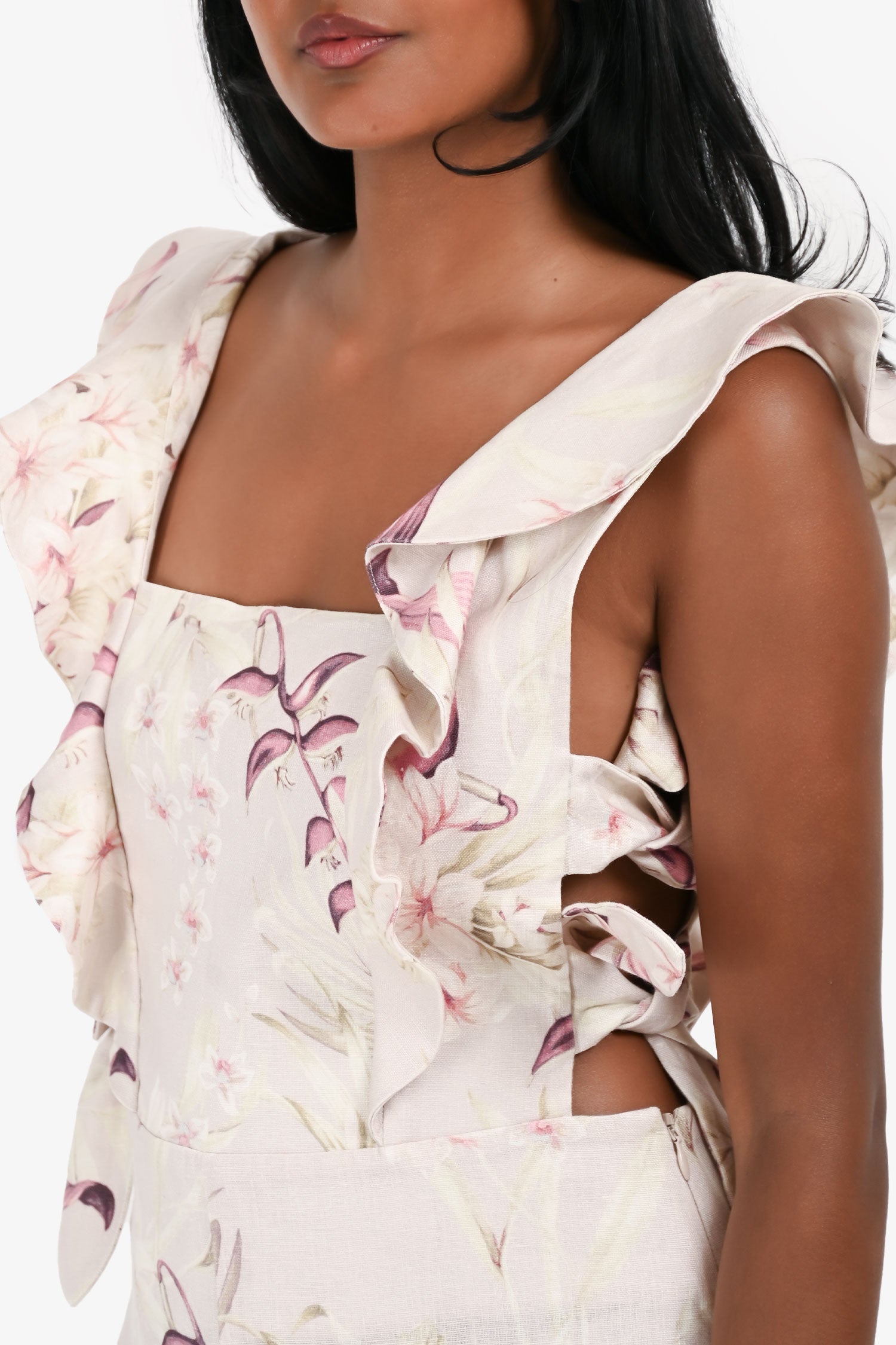 Zimmermann Multicolour Floral Print Jumpsuit Size 1