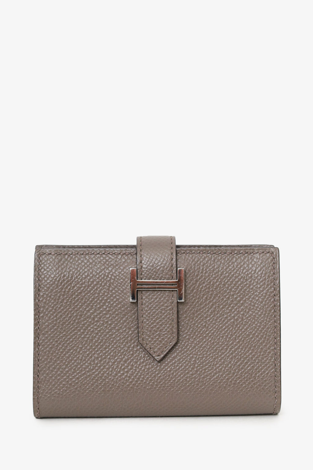 Hermès 2022 Étoupe Epsom Leather Bearn  Holder