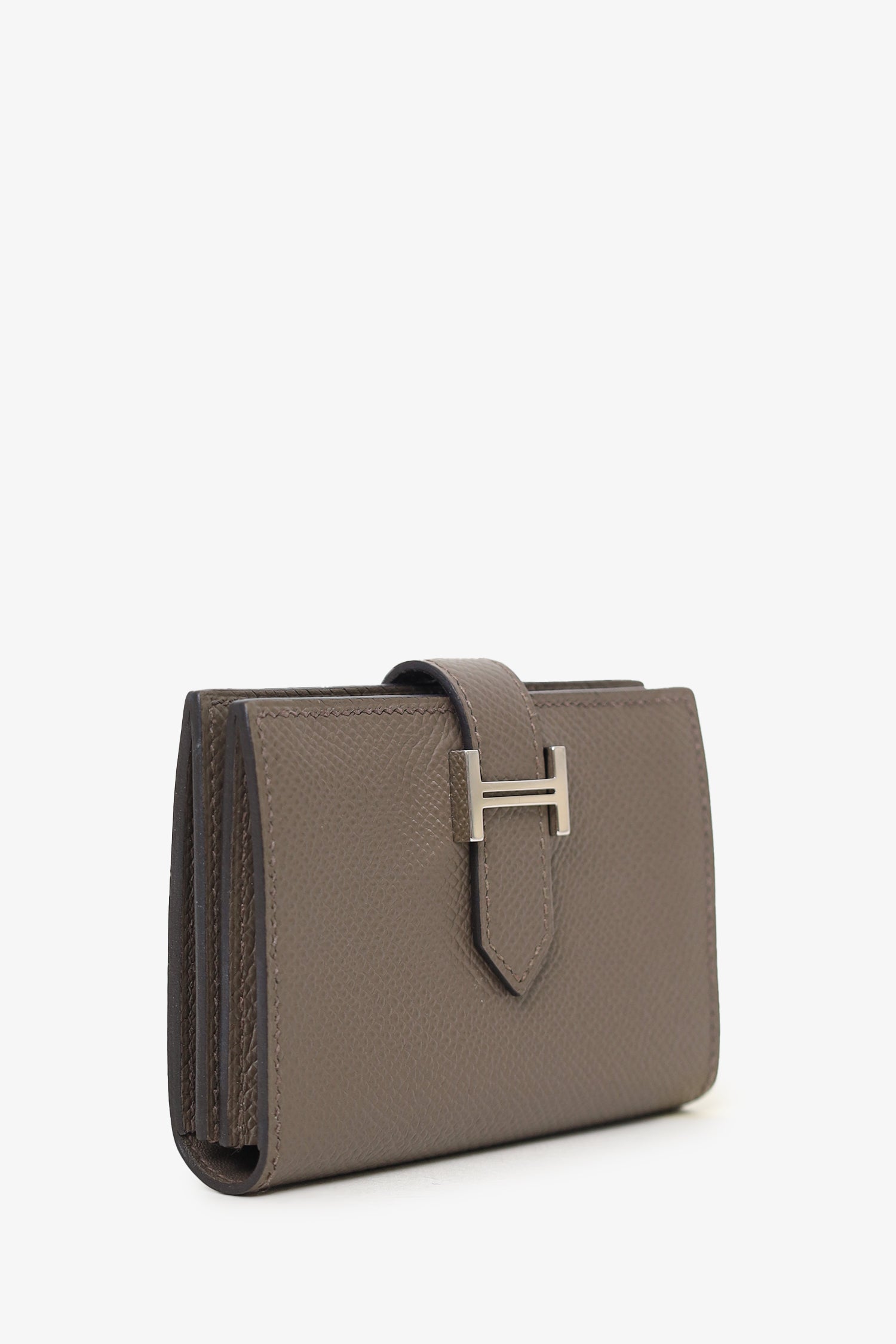Hermès 2022 Étoupe Epsom Leather Bearn  Holder