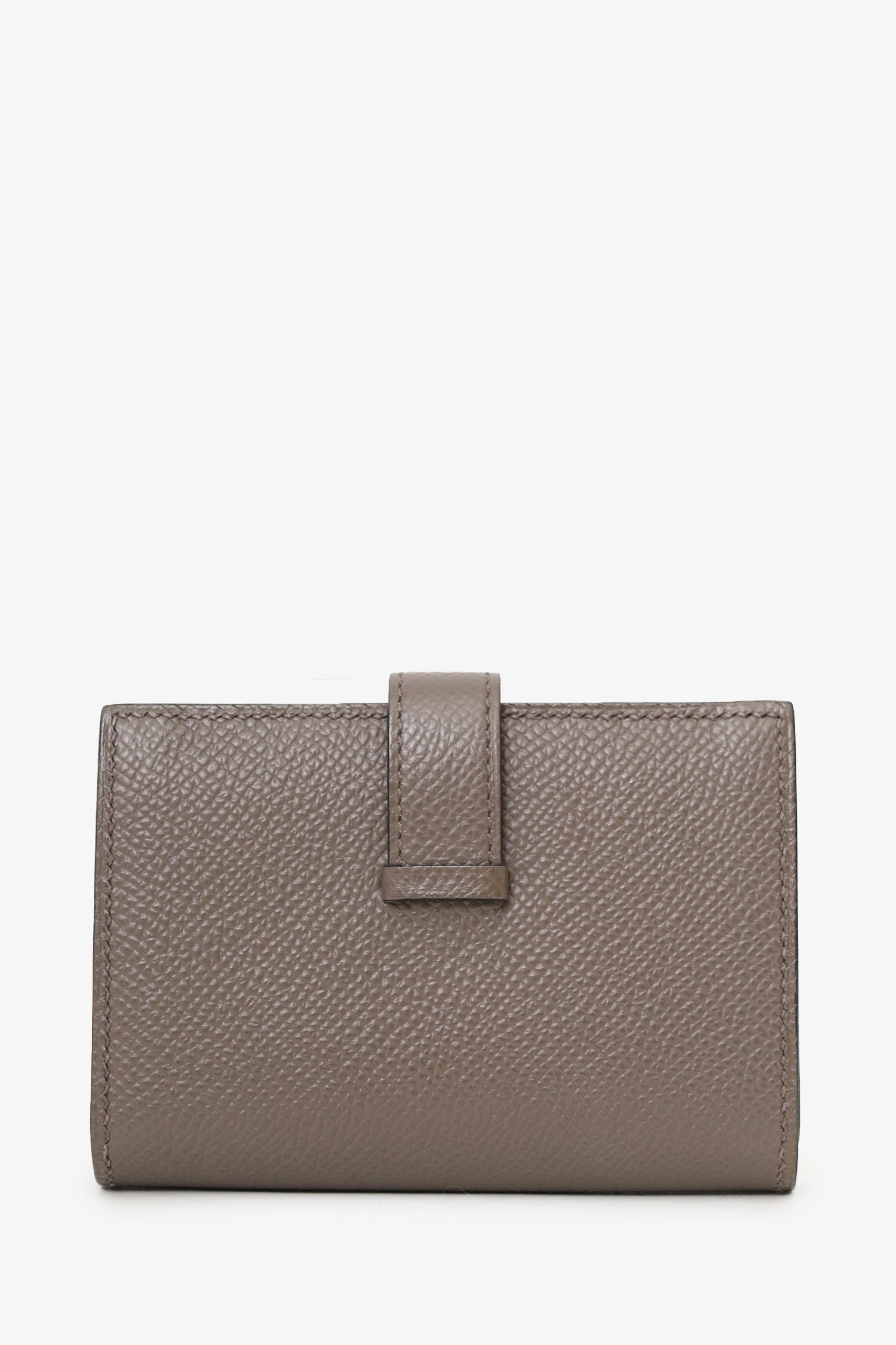 Hermès 2022 Étoupe Epsom Leather Bearn  Holder