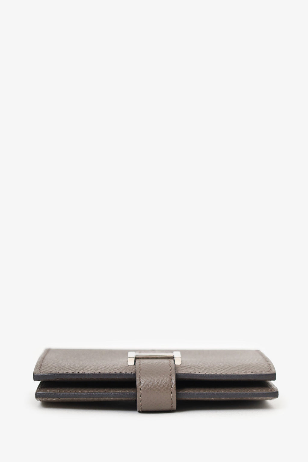 Hermès 2022 Étoupe Epsom Leather Bearn  Holder