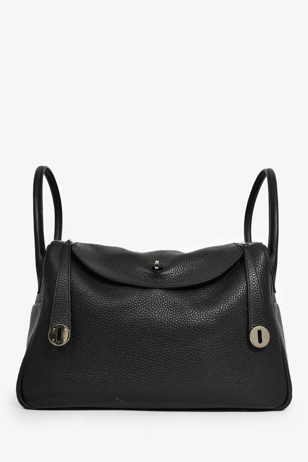 Hermès 2015 Black Clemence Leather Lindy 34