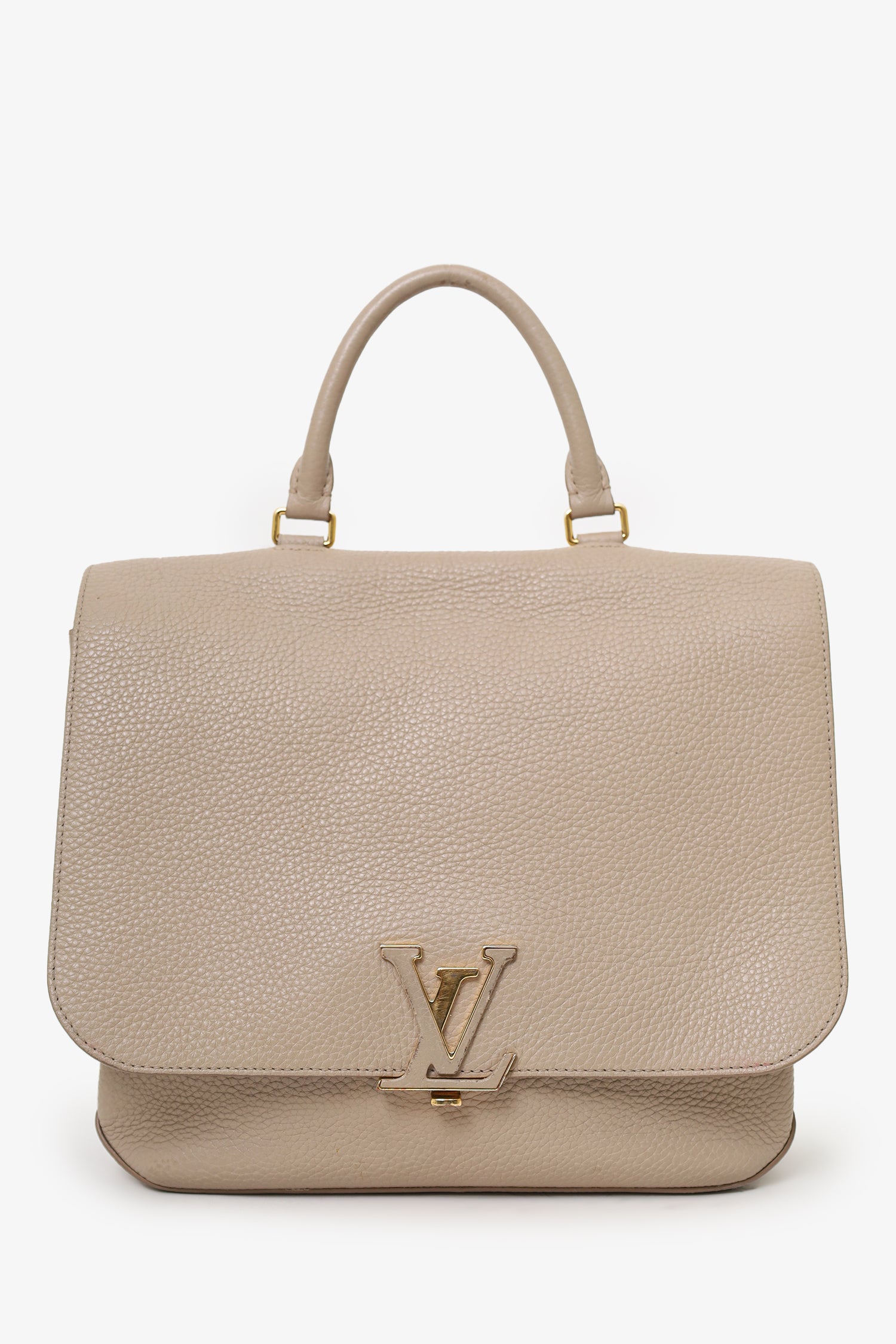 Louis Vuitton 2018 Taupe Leather Taurillon Volta Top Handle