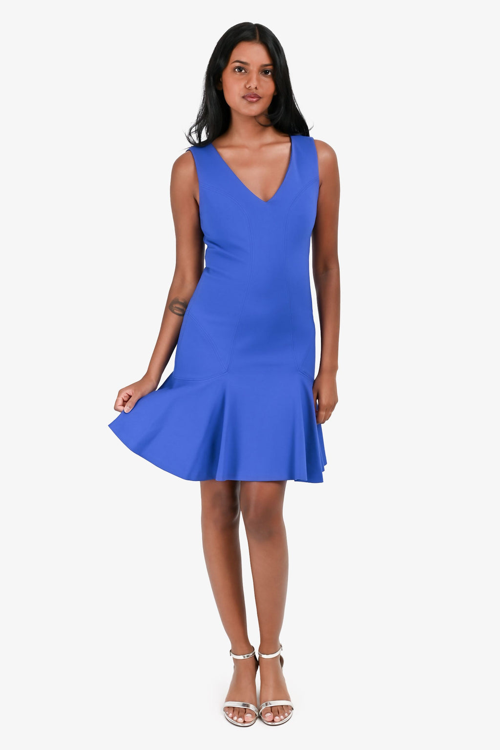 Diane von Furstenberg Blue Mini Dress Size 2