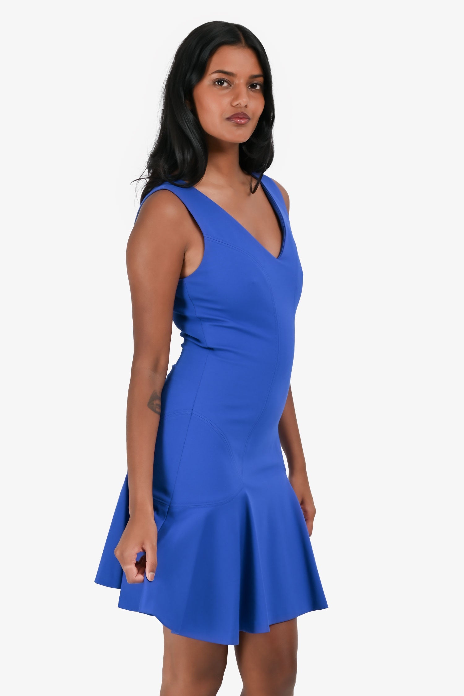 Diane von Furstenberg Blue Mini Dress Size 2