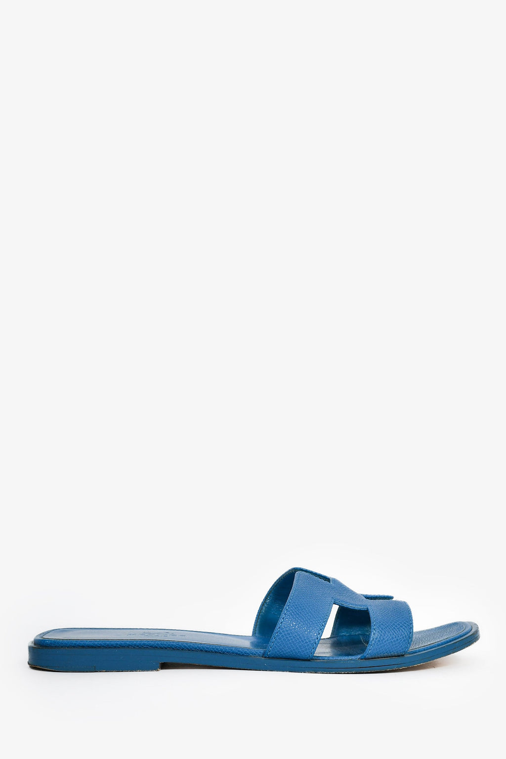 Hermès Blue Oran H Sandals Size 36.5