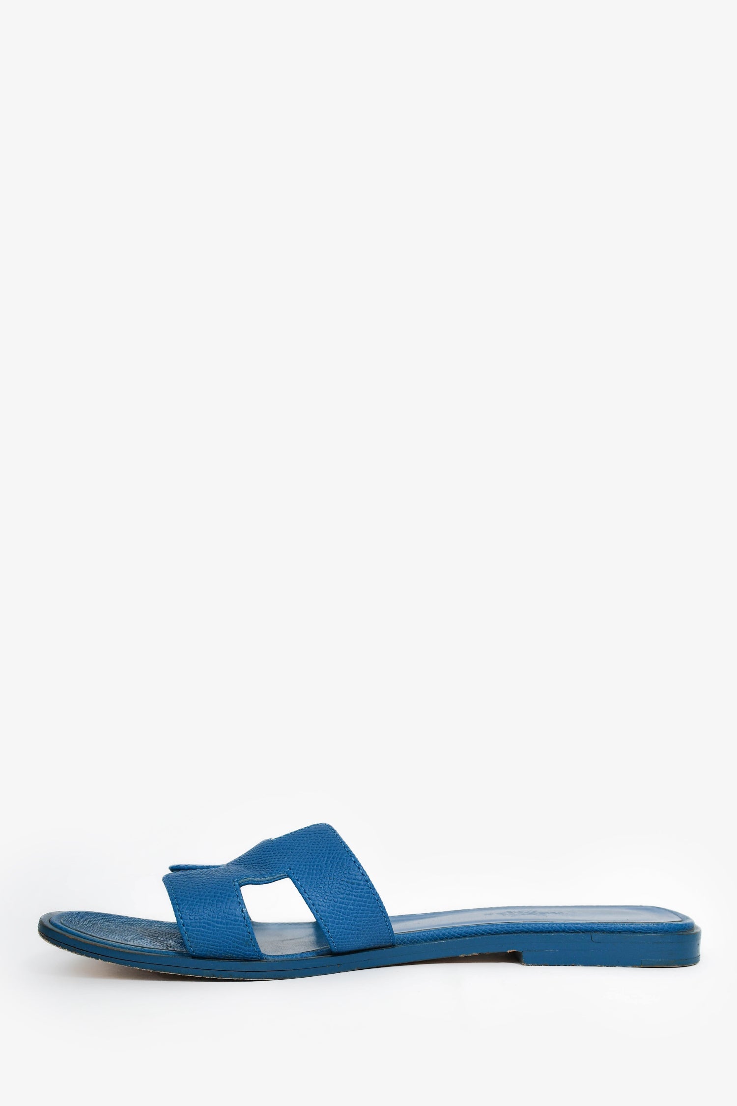Hermès Blue Oran H Sandals Size 36.5