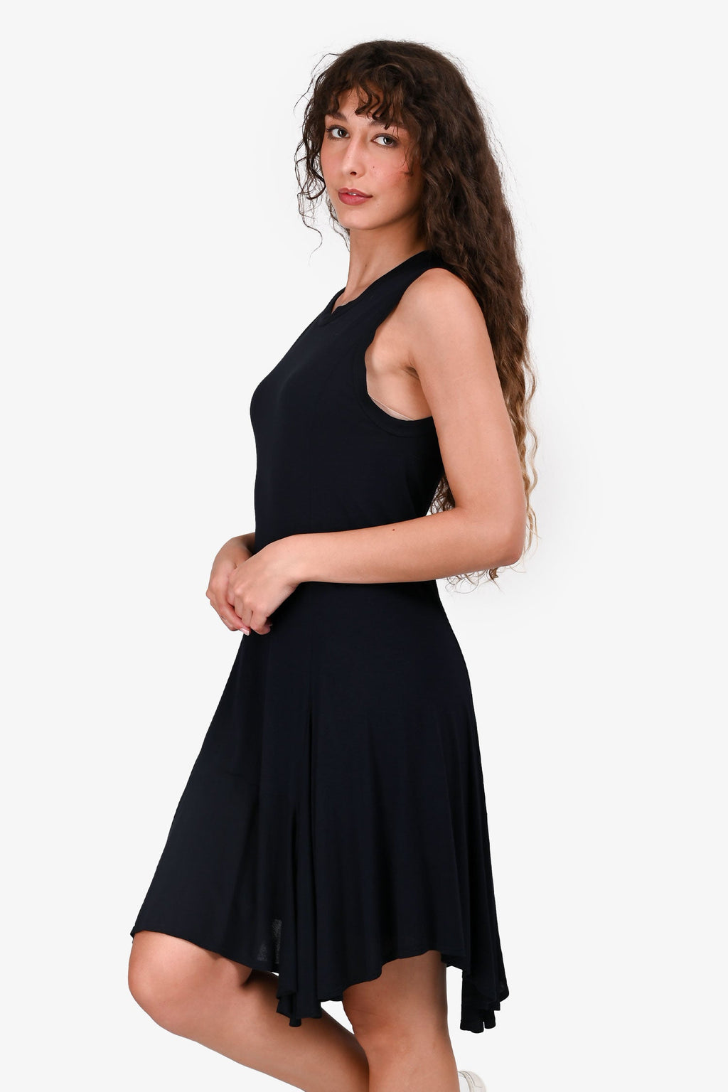 A.L.C. Black Asymmetrical Sleeveless Dress Size XS