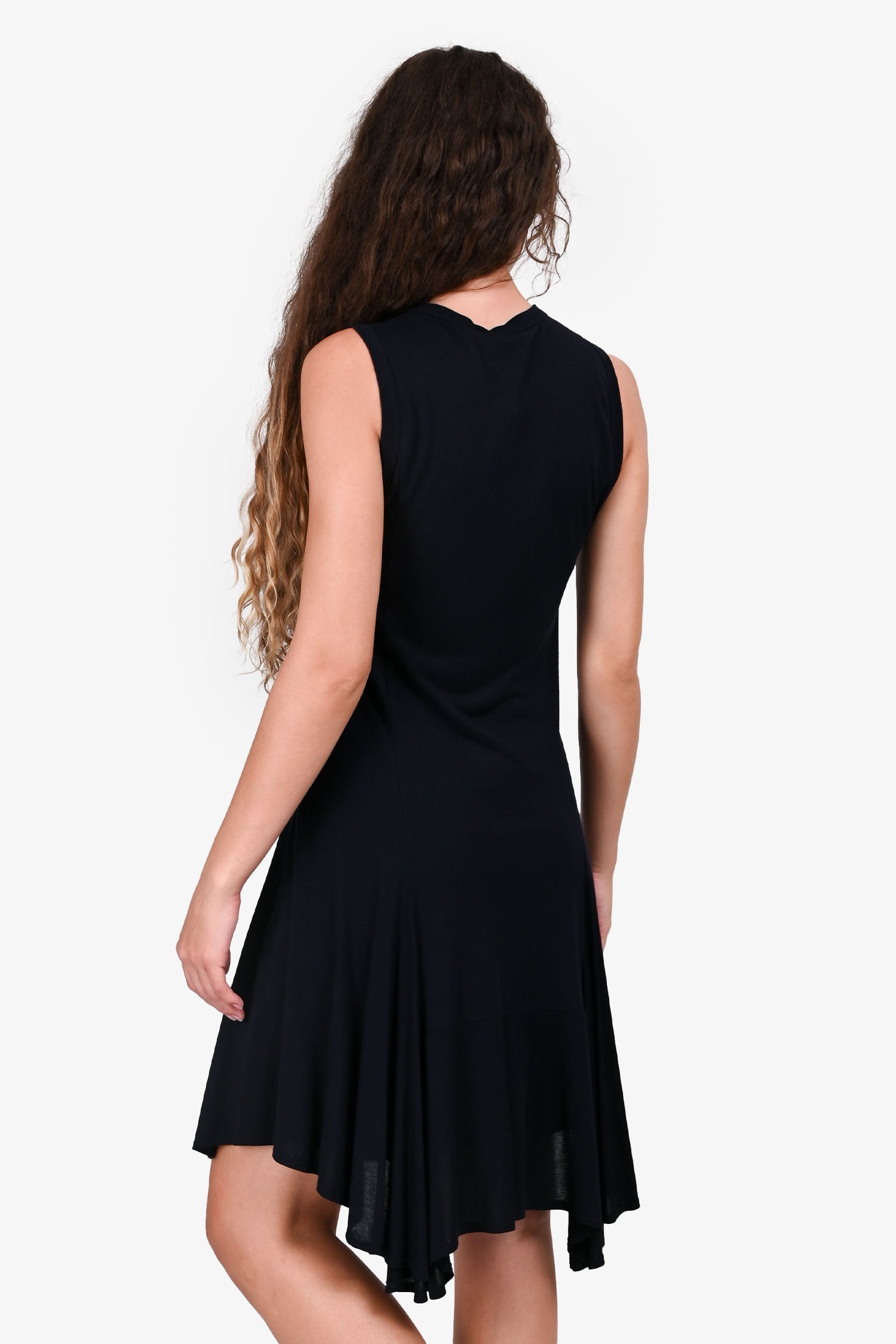A.L.C. Black Asymmetrical Sleeveless Dress Size XS