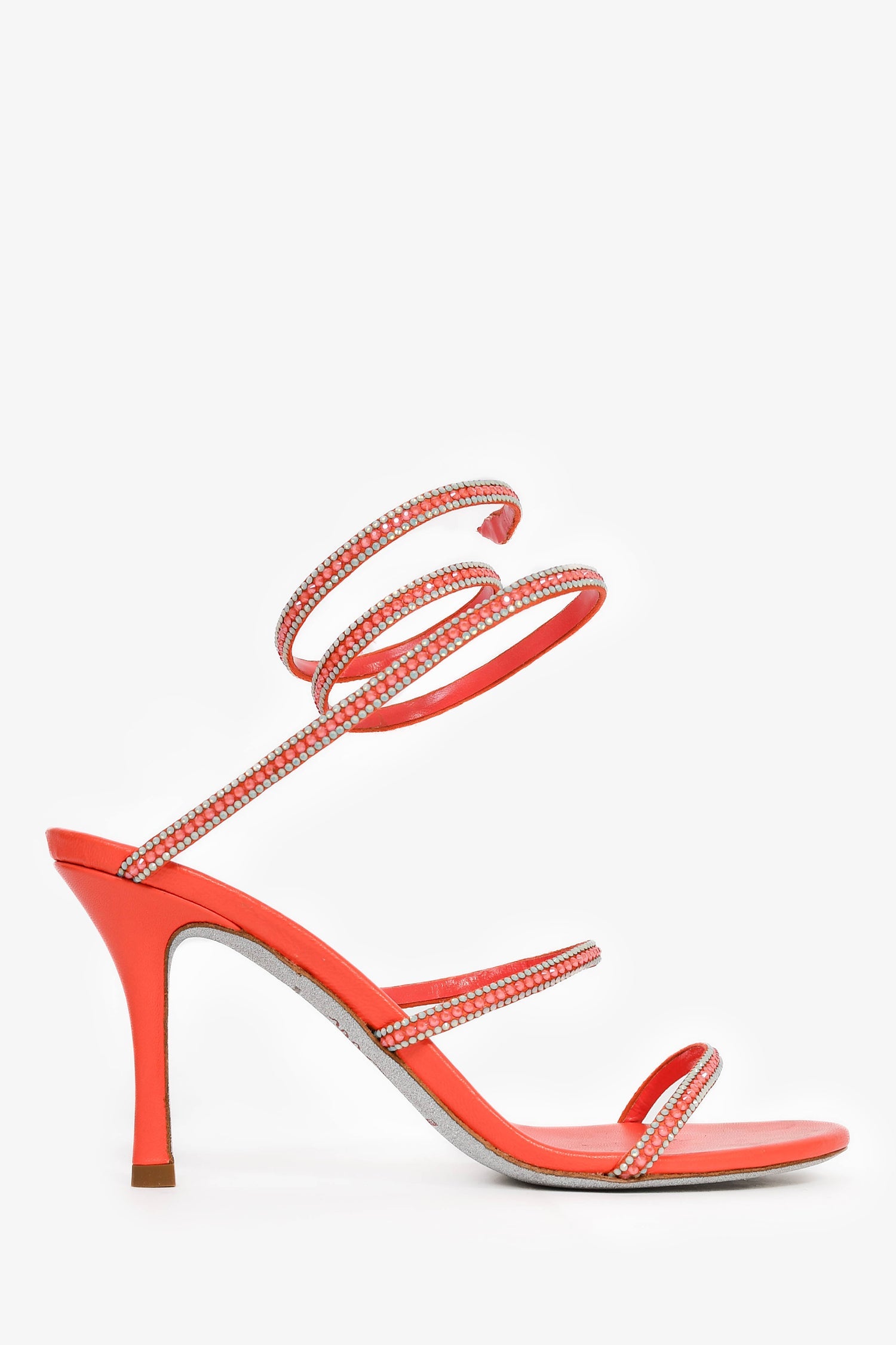 Rene Caovilla Coral Crystal Cleo Heels Size 39