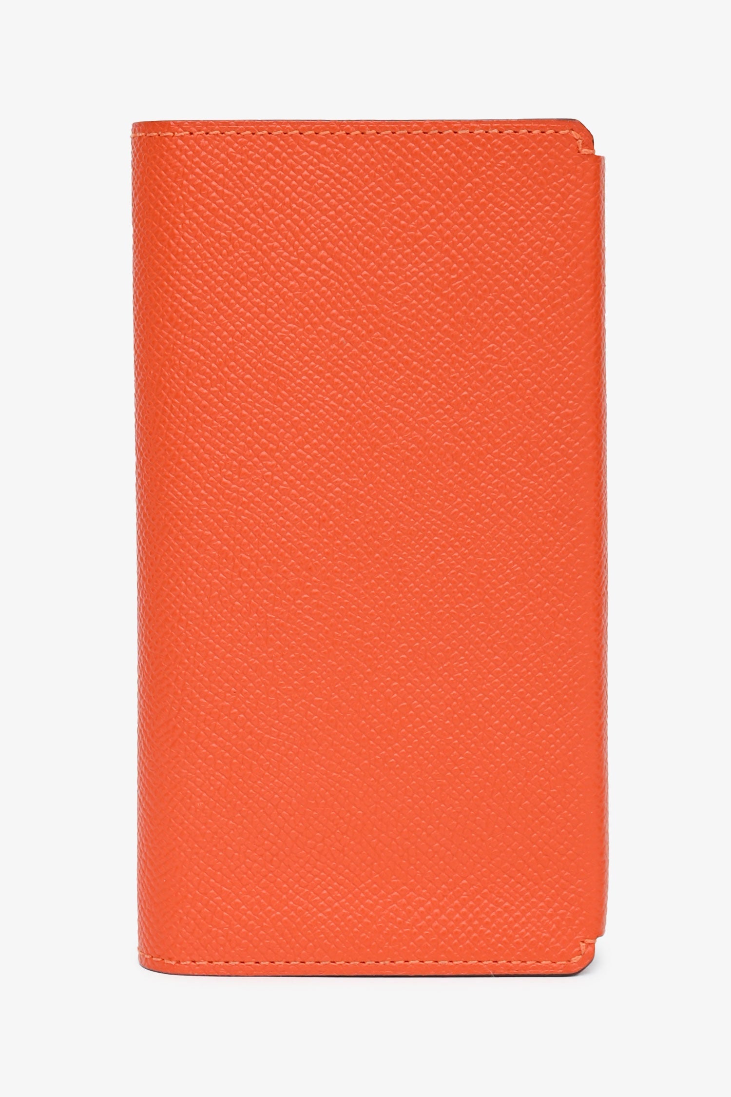 Hermès Orange Epsom Leather Long Bi-Fold Wallet