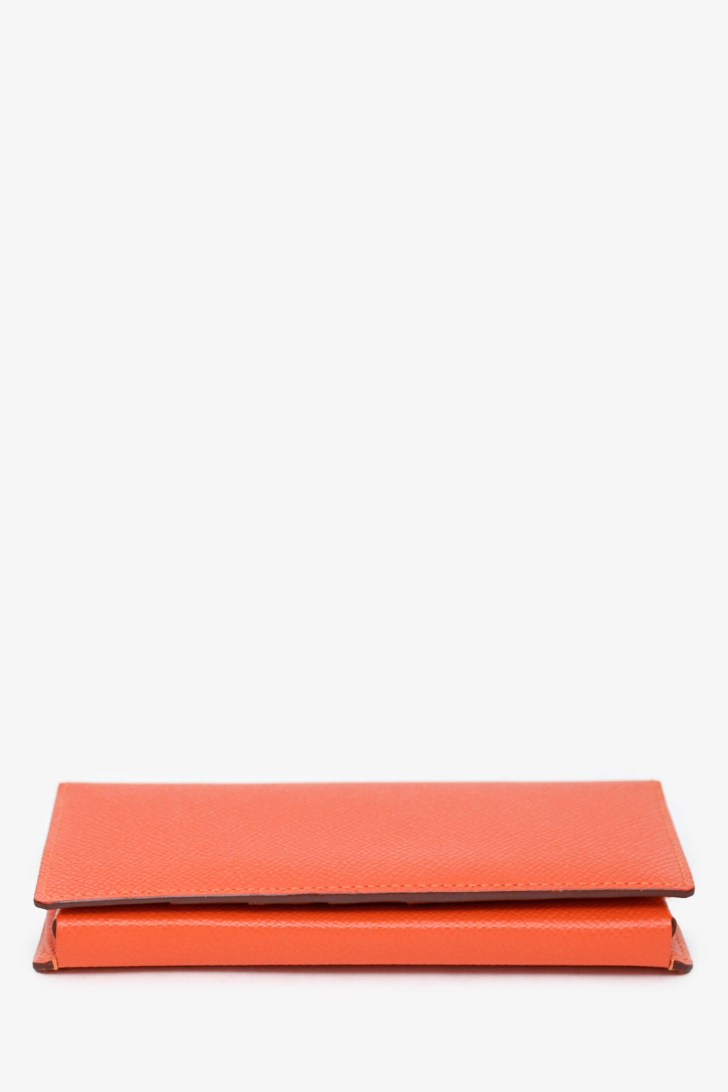 Hermès Orange Epsom Leather Long Bi-Fold Wallet