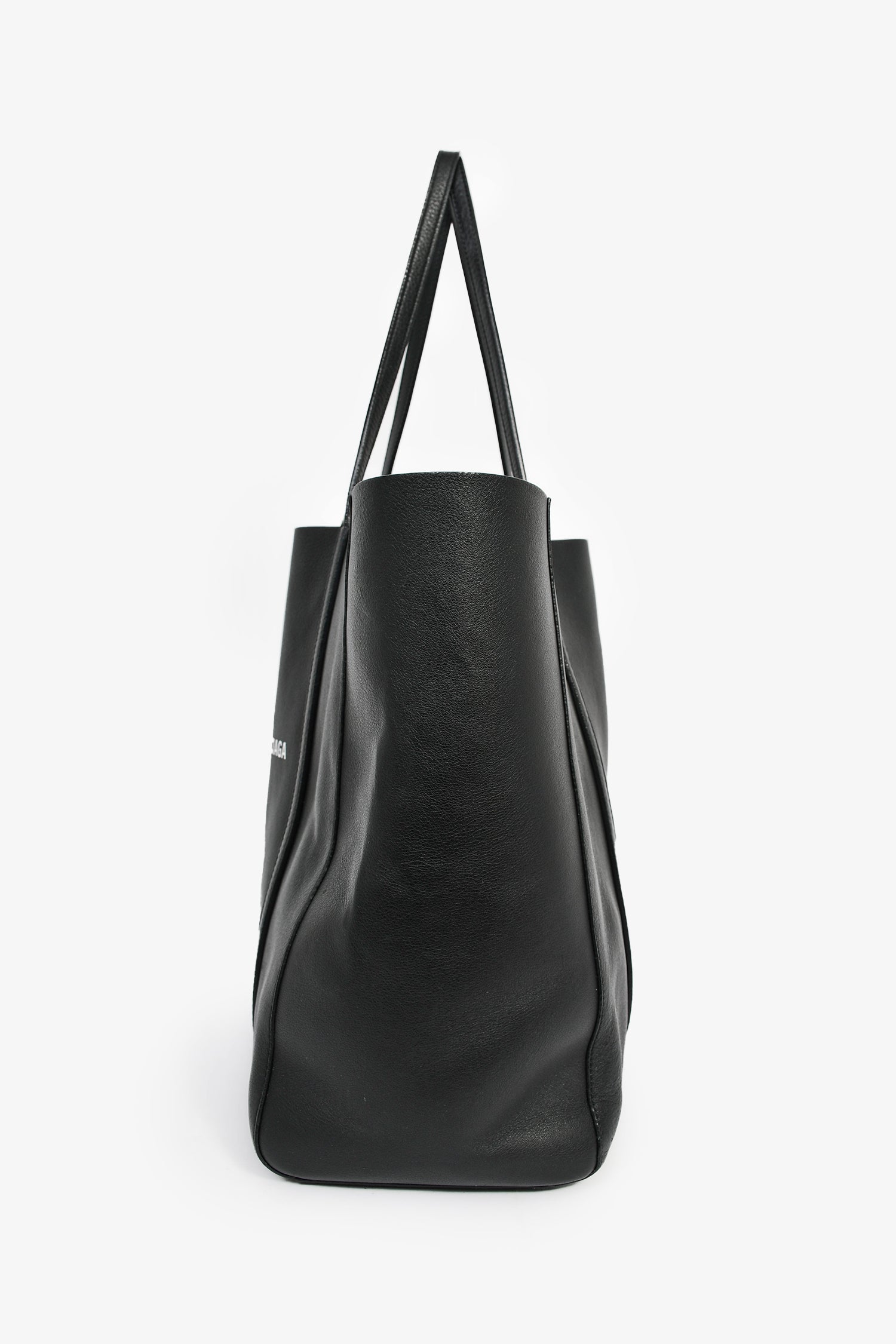 Balenciaga Black/White Logo Tote Bag