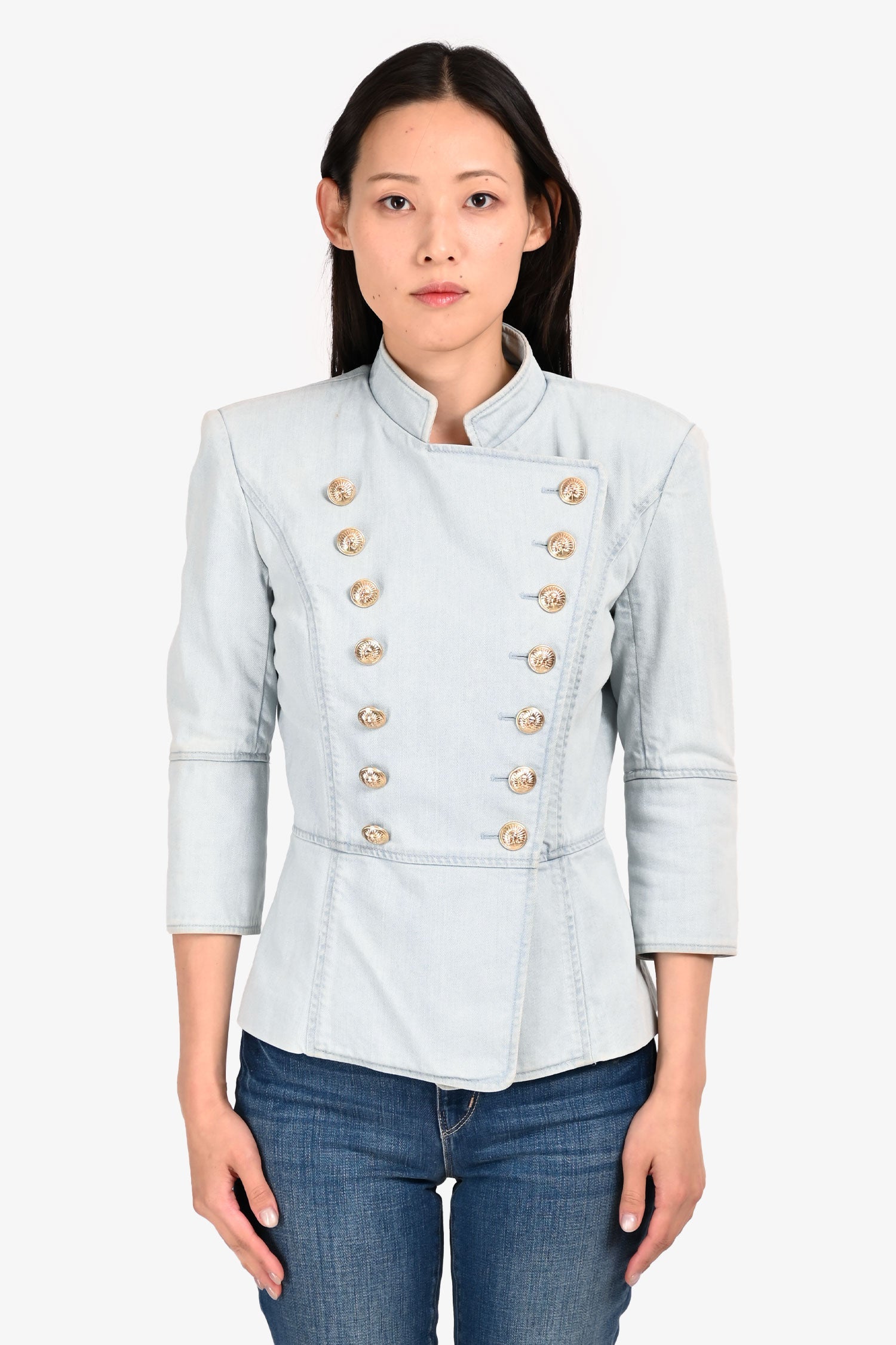Balmain Light Denim Jacket Size 36