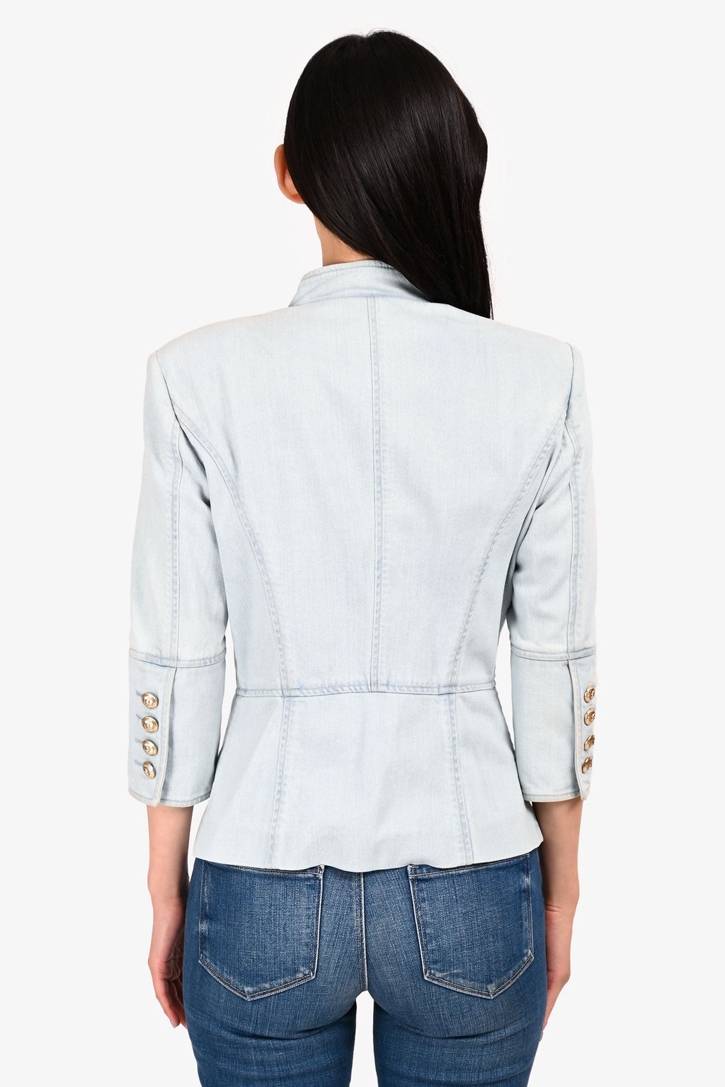 Balmain Light Denim Jacket Size 36