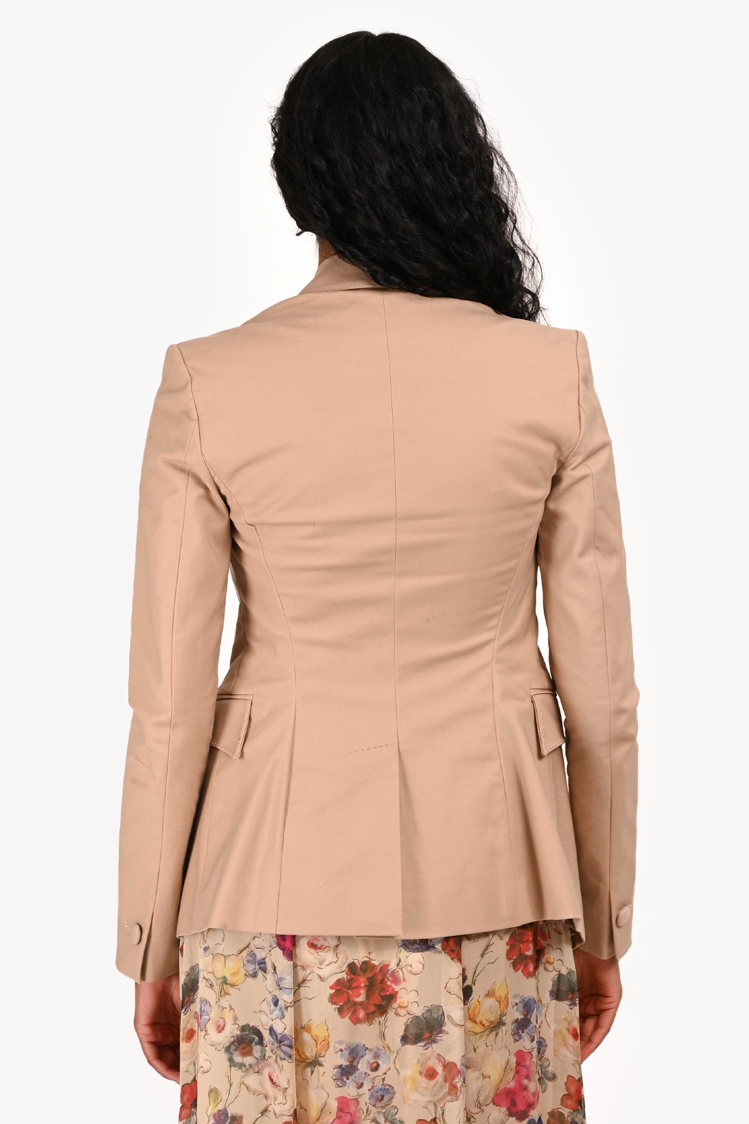 Robert Rodriguez Brown Stitch Detailed Blazer Size 0