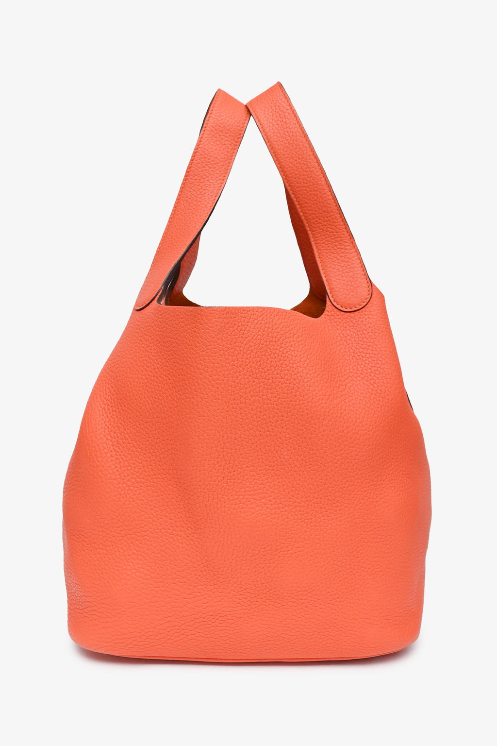 Hermès Orange Clemence Leather Large Picotin Lock 26 Casaque