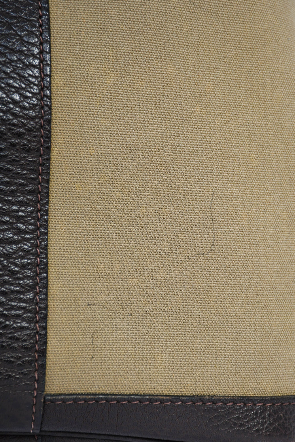 Hermès 2003 Green/Brown Canvas/Leather Garden Party 36
