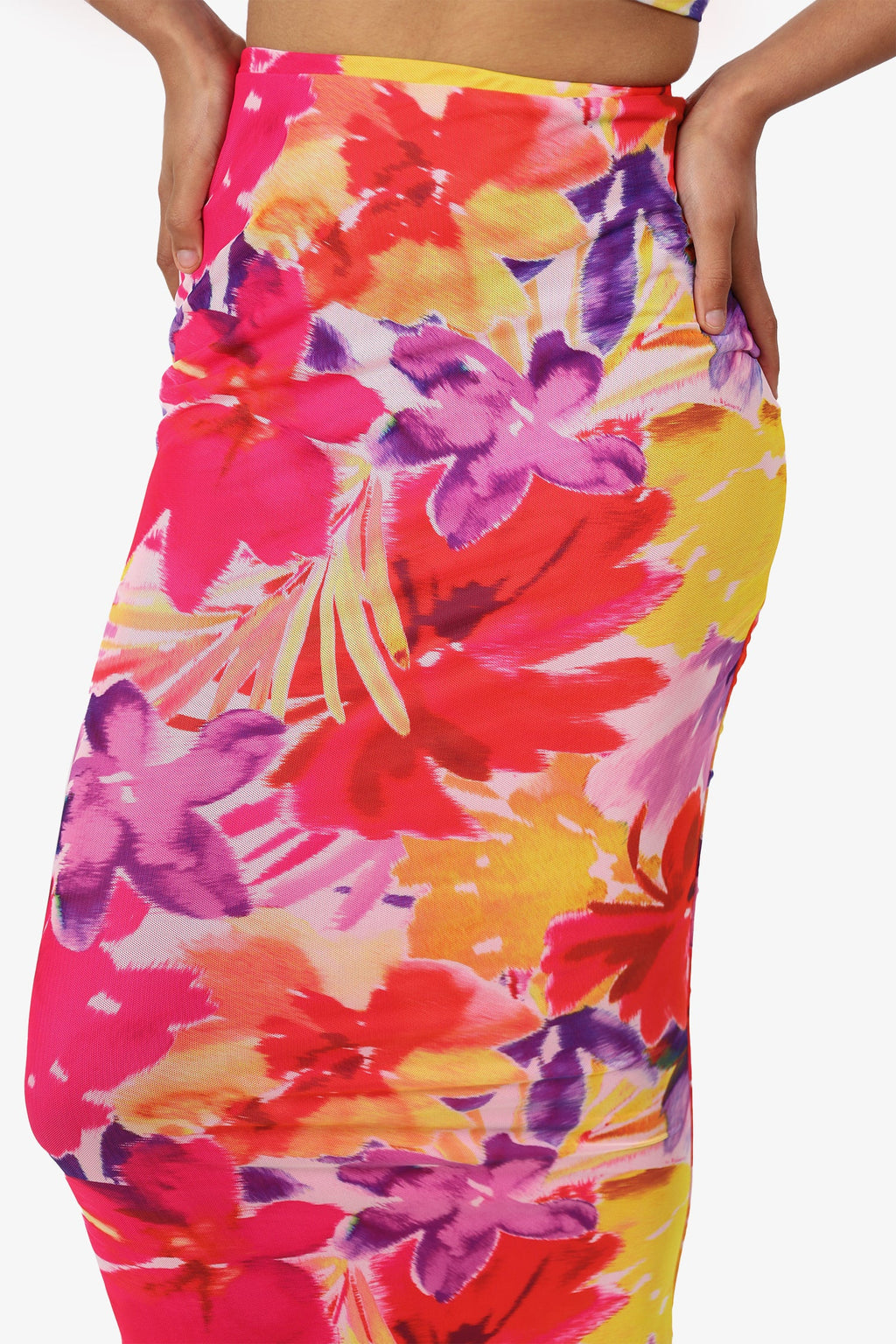 Runaway The Label Multicolour Halter Crop Top + Maxi Skirt Set Size M