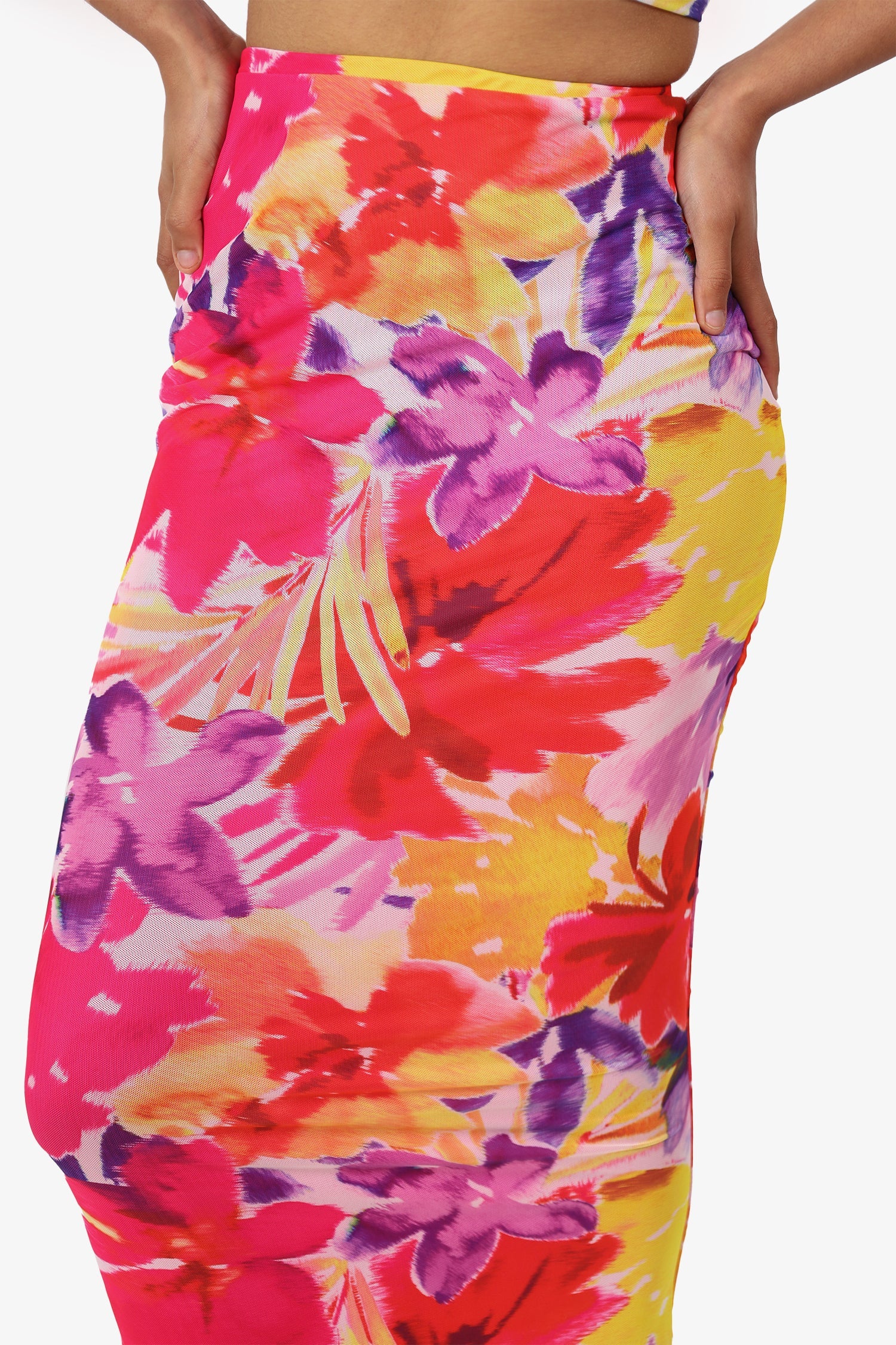 Runaway The Label Multicolour Halter Crop Top + Maxi Skirt Set Size M