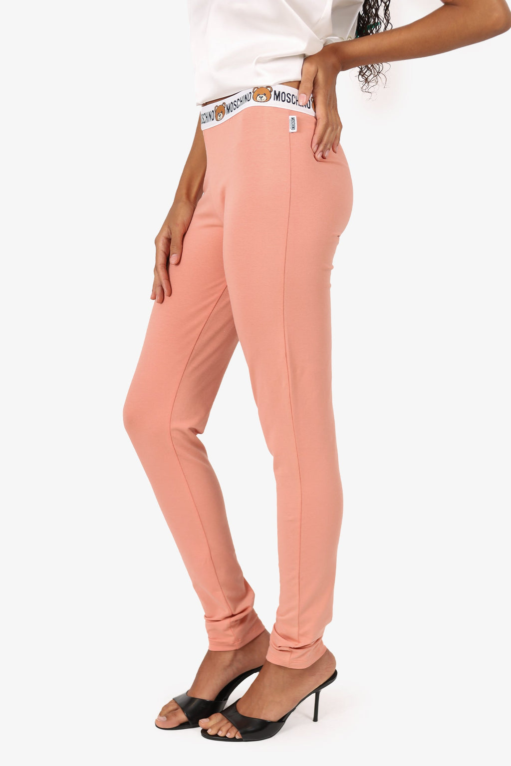 Moschino Pink Teddy Bear Waist Band  Leggings Size XS