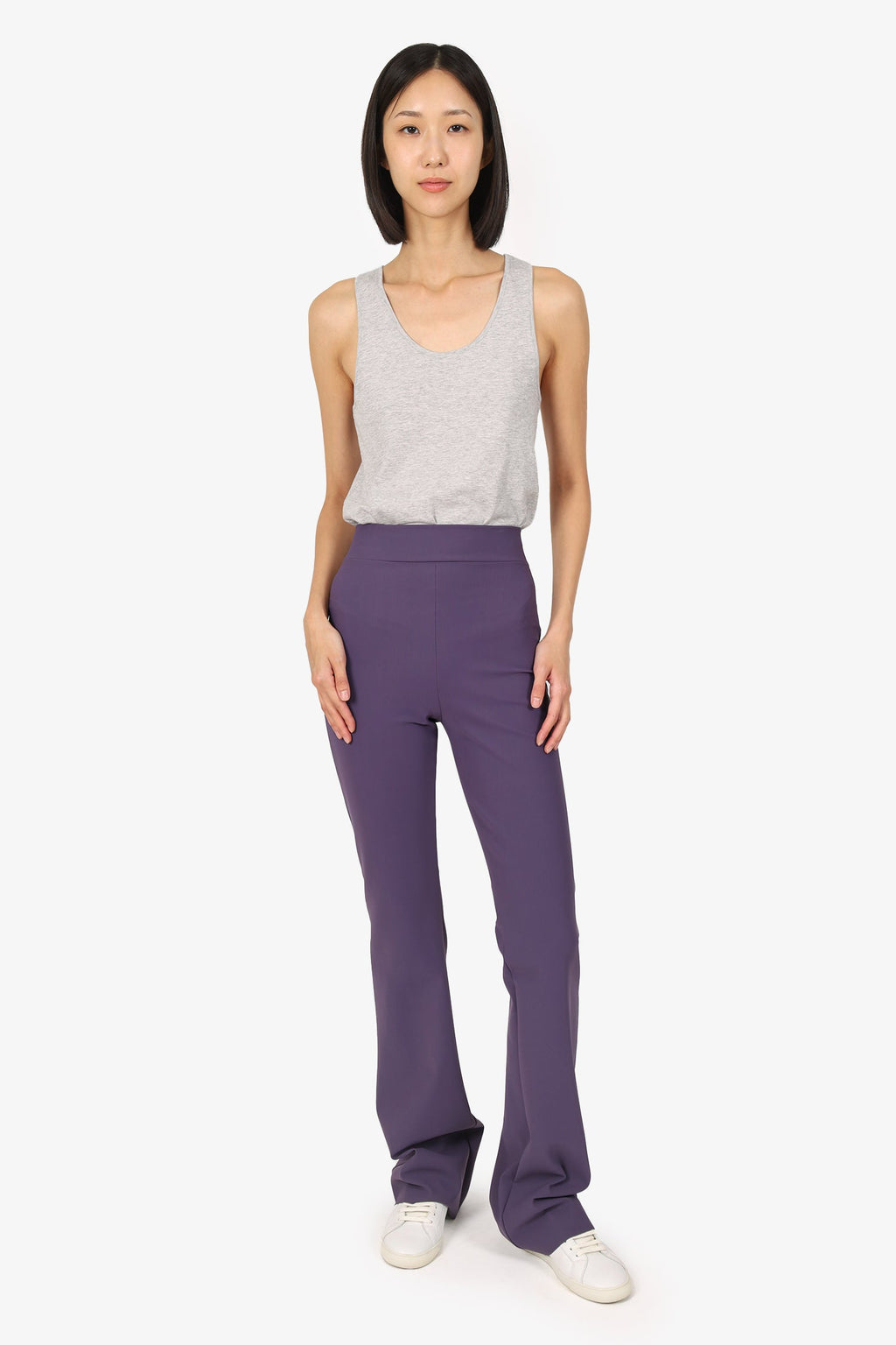 Chiara Boni La Petite Robe Purple Neoprene Pants Size 4