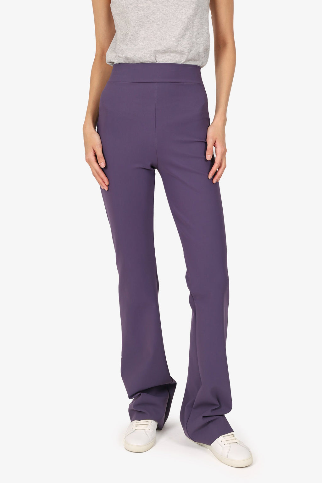Chiara Boni La Petite Robe Purple Neoprene Pants Size 4