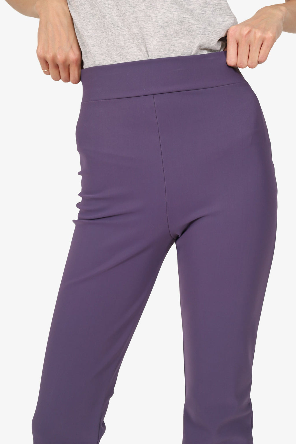 Chiara Boni La Petite Robe Purple Neoprene Pants Size 4