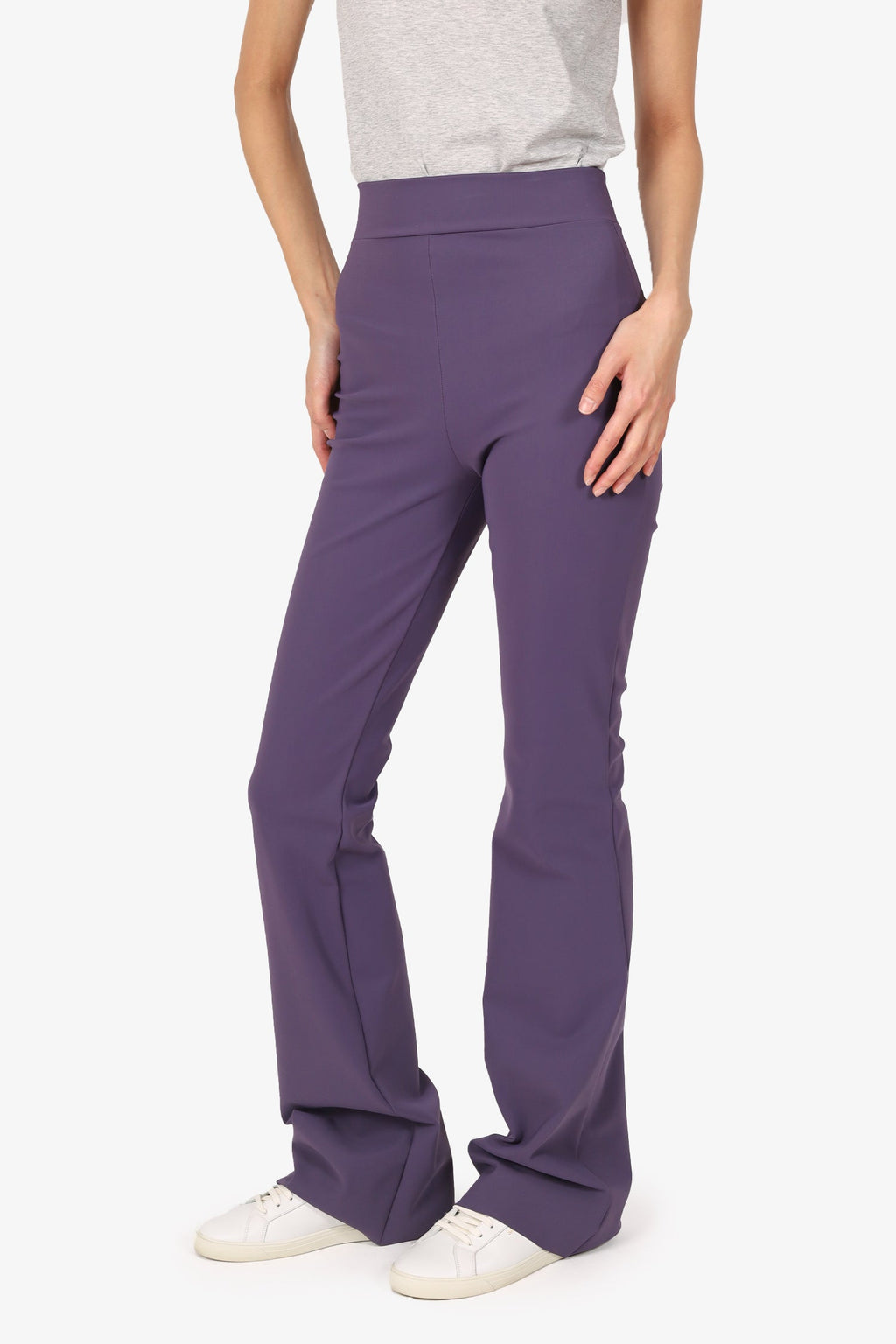 Chiara Boni La Petite Robe Purple Neoprene Pants Size 4