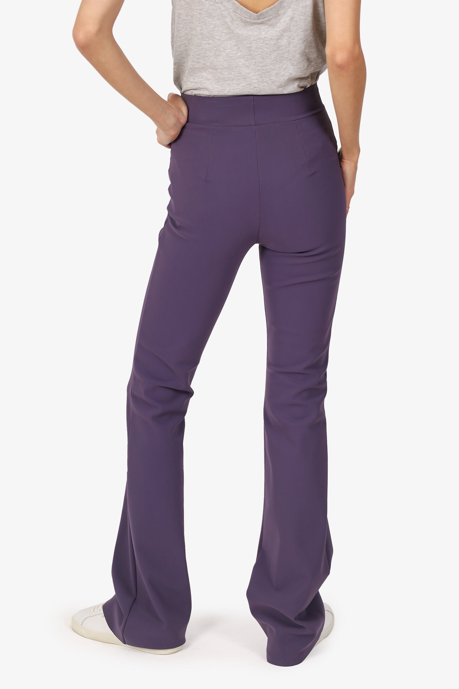 Chiara Boni La Petite Robe Purple Neoprene Pants Size 4