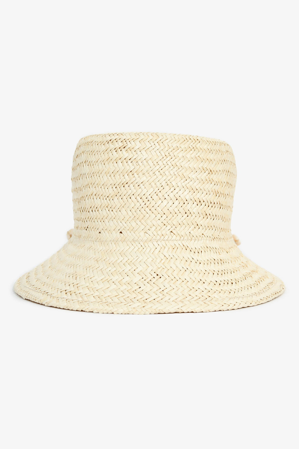 Lack of Colour Beige Straw 'Inca Seashells' Bucket Hat Size M
