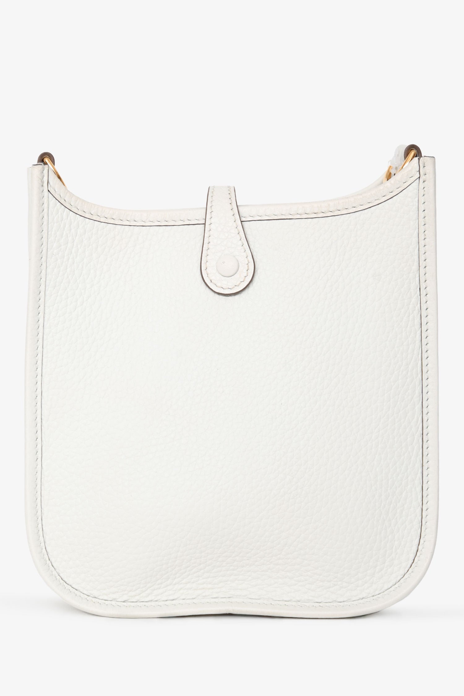 Hermès 2024 Blanc Clemence Leather Evelyne TPM