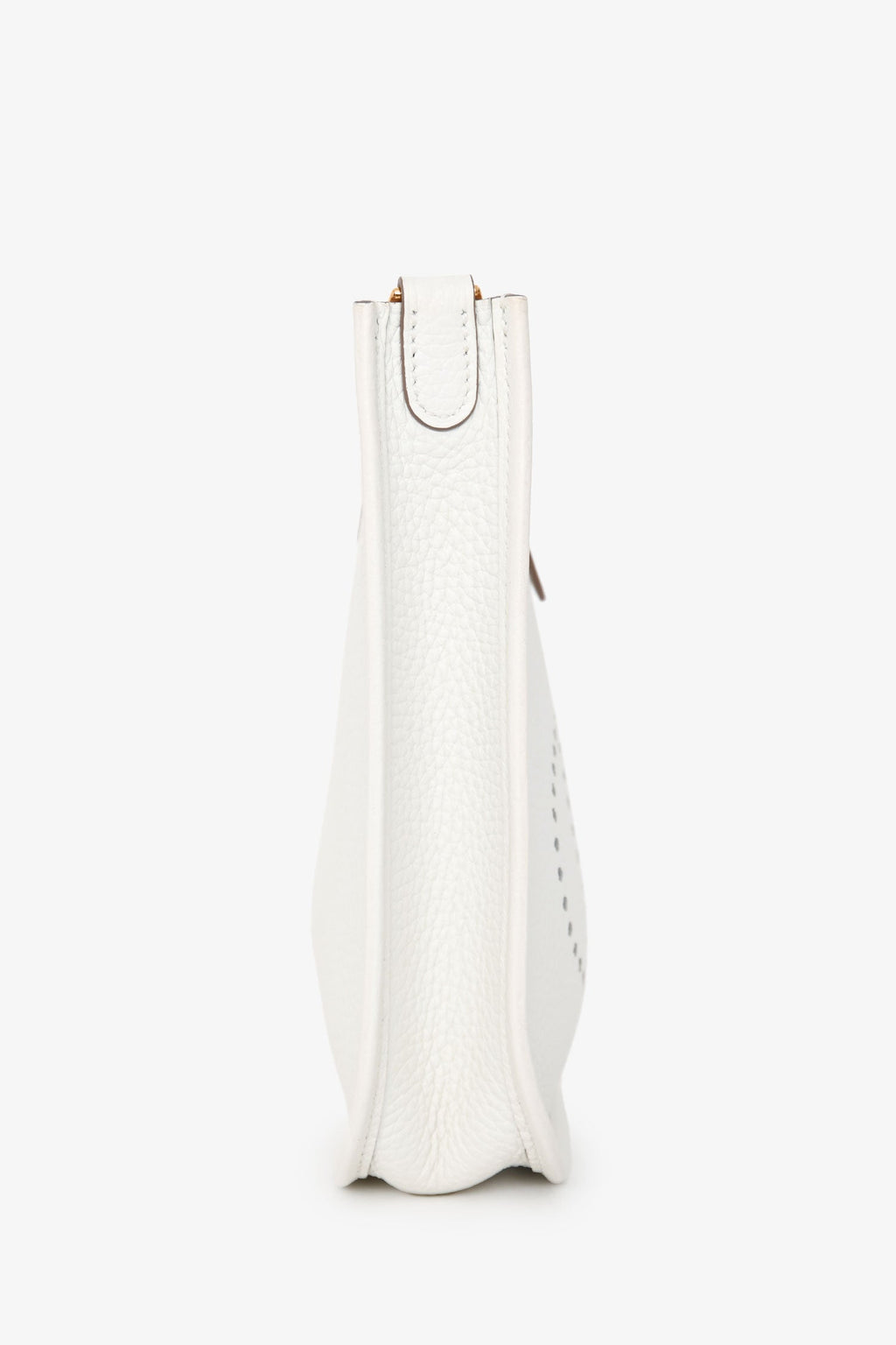 Hermès 2024 Blanc Clemence Leather Evelyne TPM