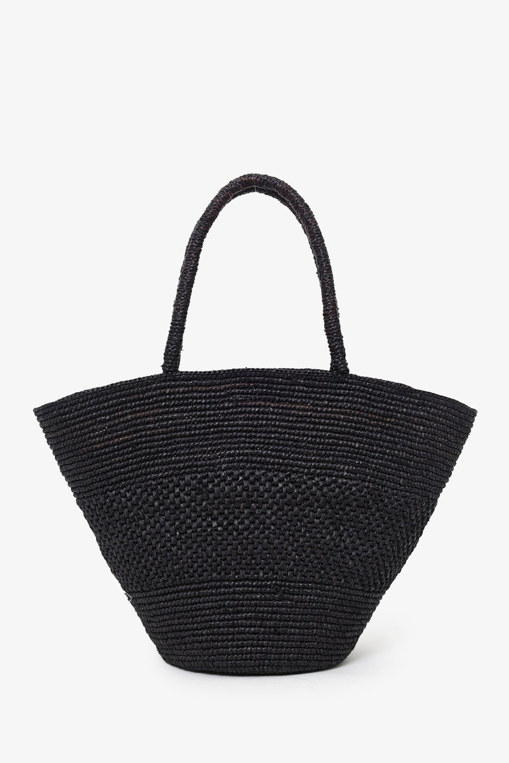 The Row Black Emilie Raffia Shoulder Bag