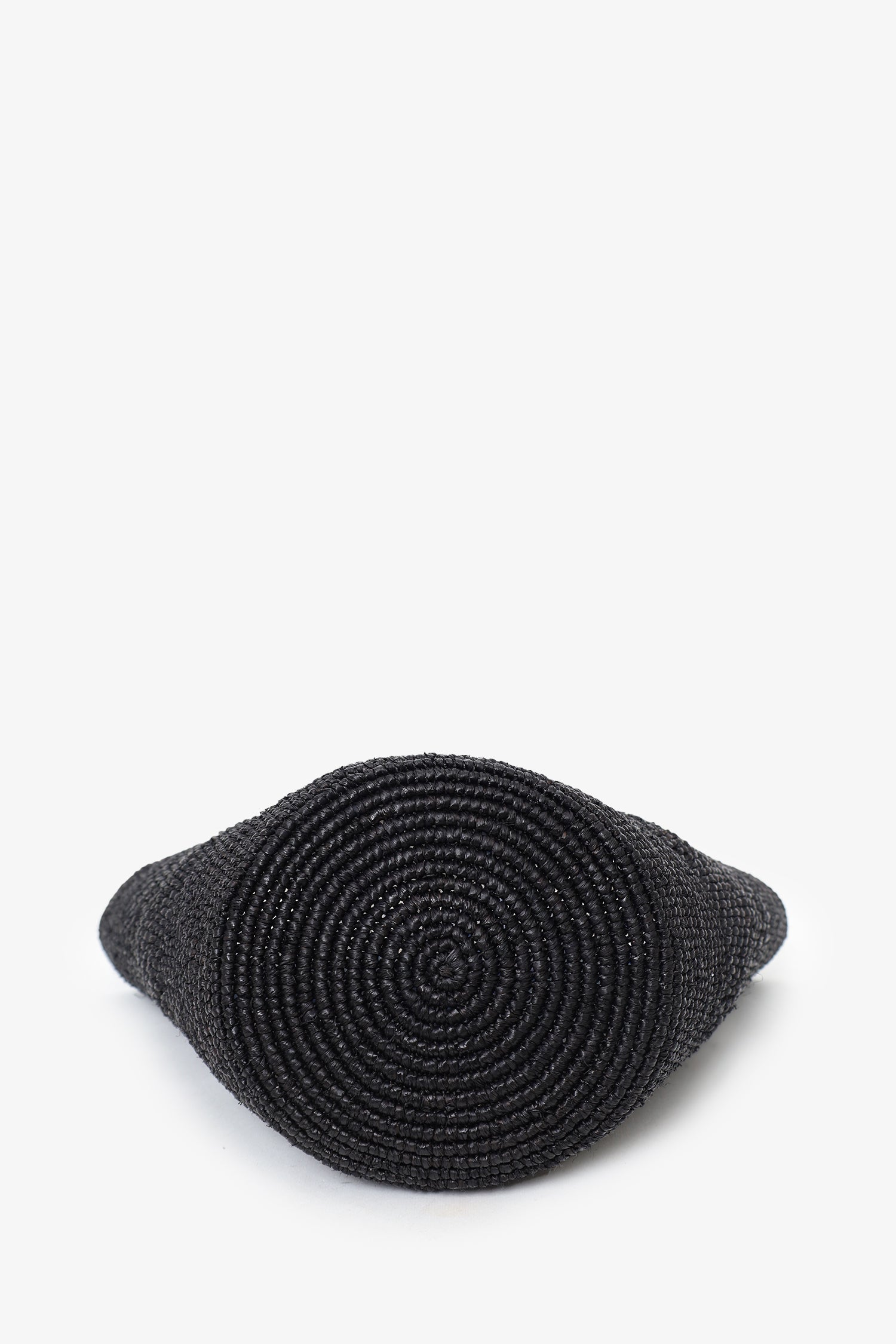 The Row Black Emilie Raffia Shoulder Bag
