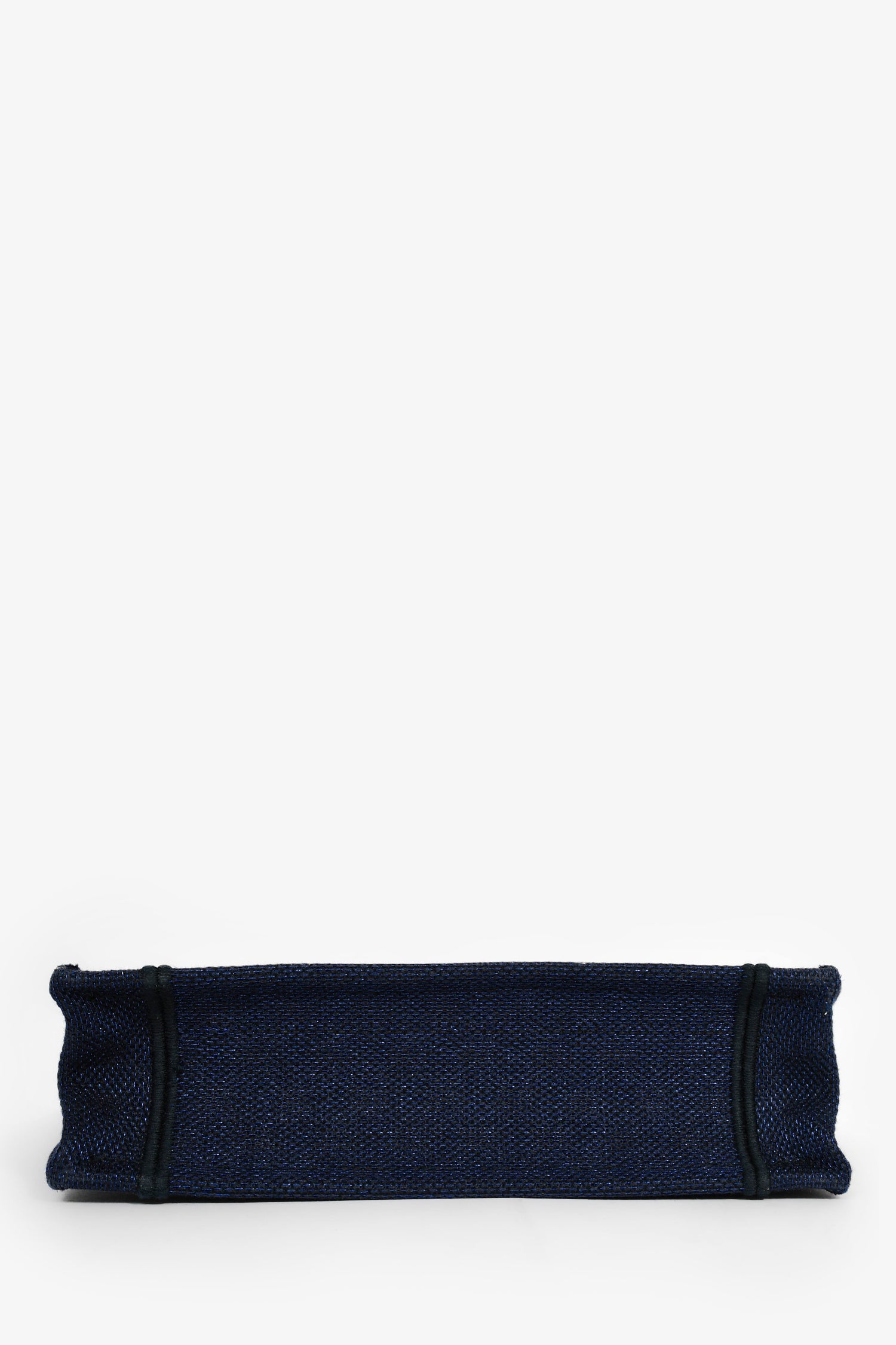 Christian Dior Blue Embroidered Canvas Tie-Dye Mini Book Tote