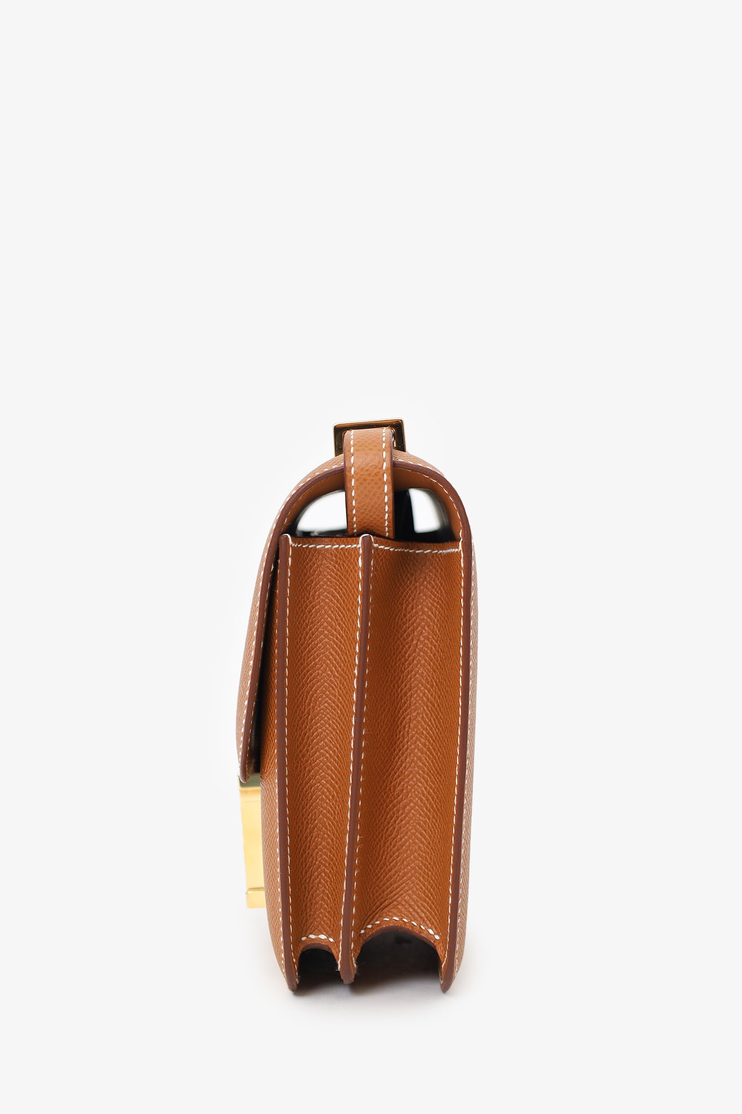 Hermès 2023 Gold Epsom Leather Constance Mini 18