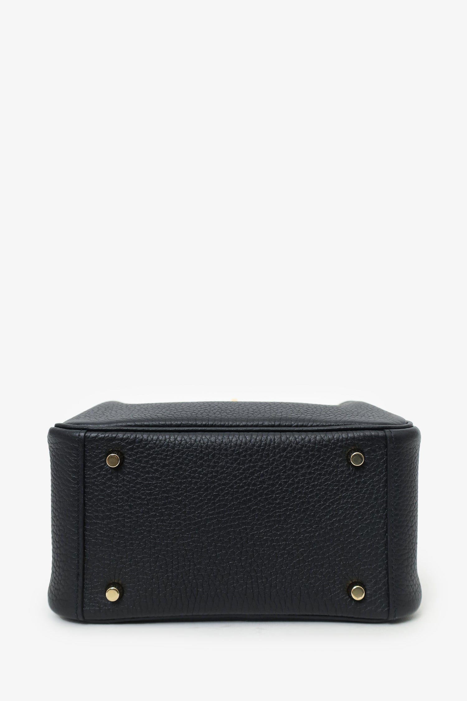 Hermès 2023 Black Clemence Mini Lindy