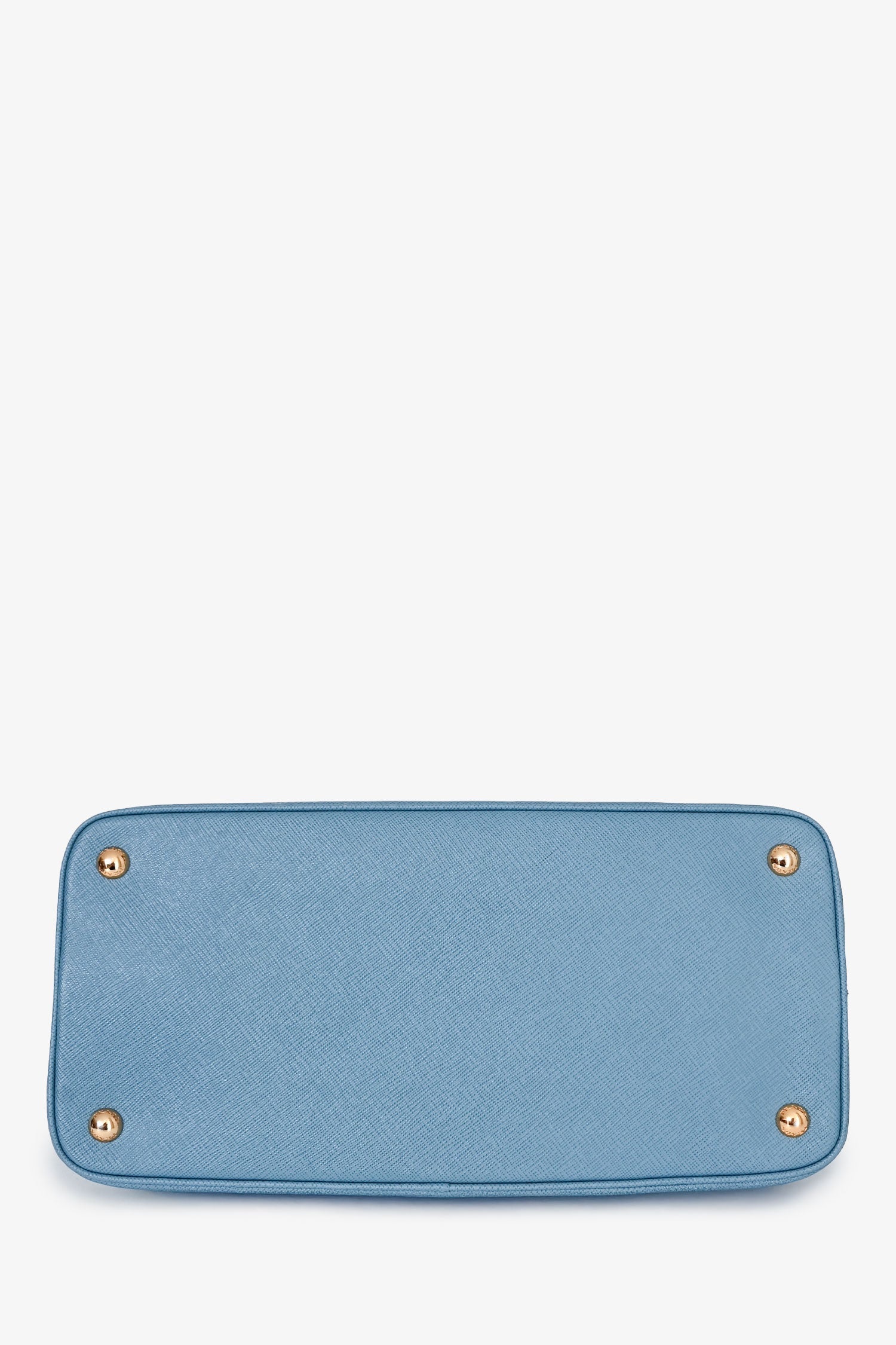 Prada Blue Saffiano Lux Medium Promenade Top Handle
