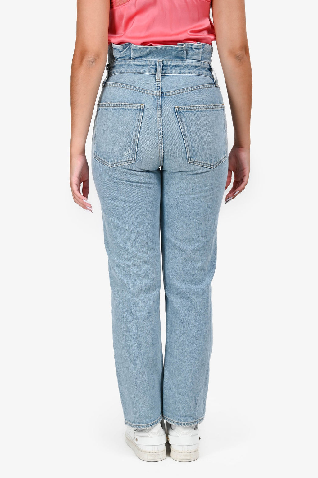 Agolde Light Wash Lettuce Waistband Jeans Size 26