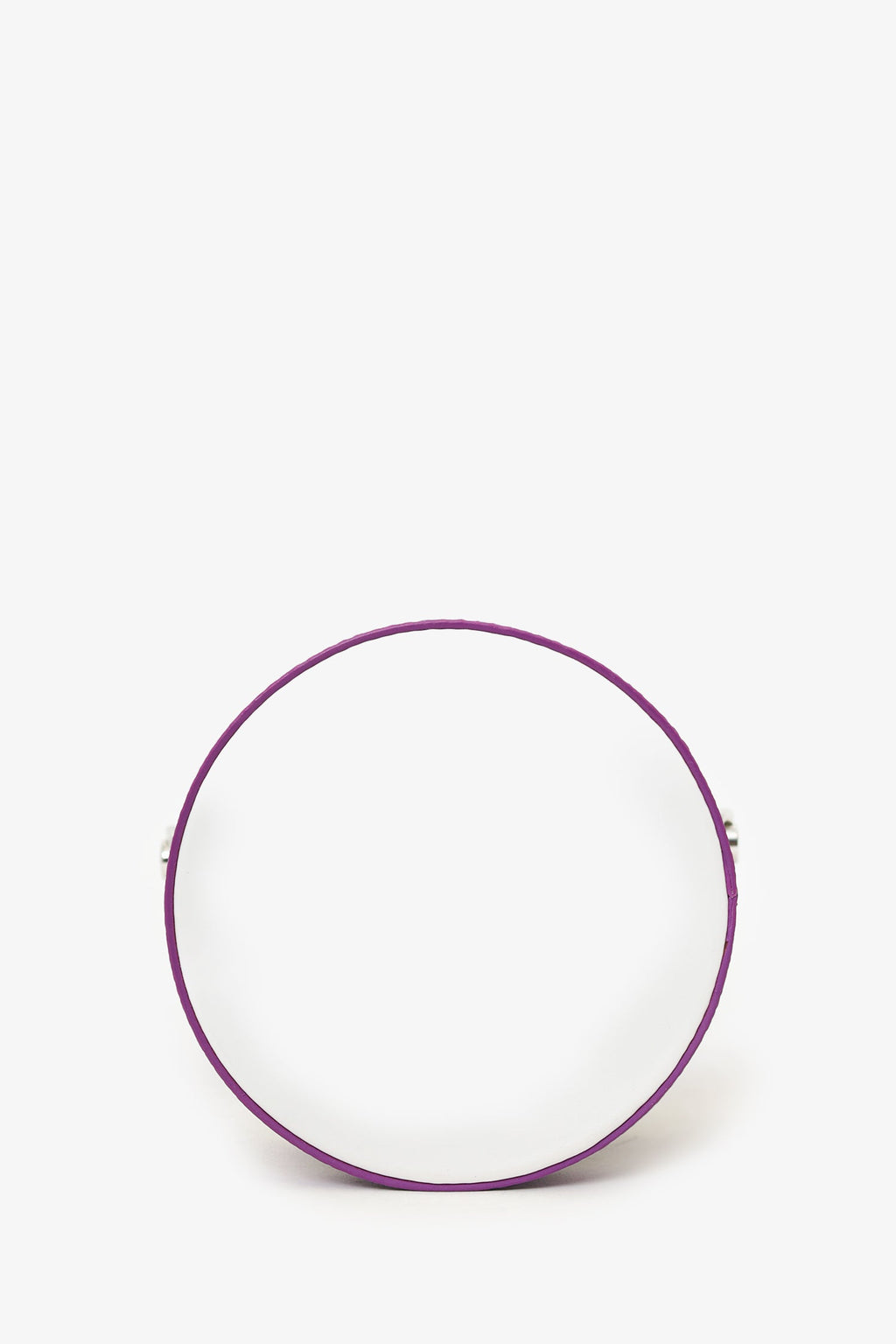 Louis Vuitton White/Purple Leather Paint Can Top Handle With Strap